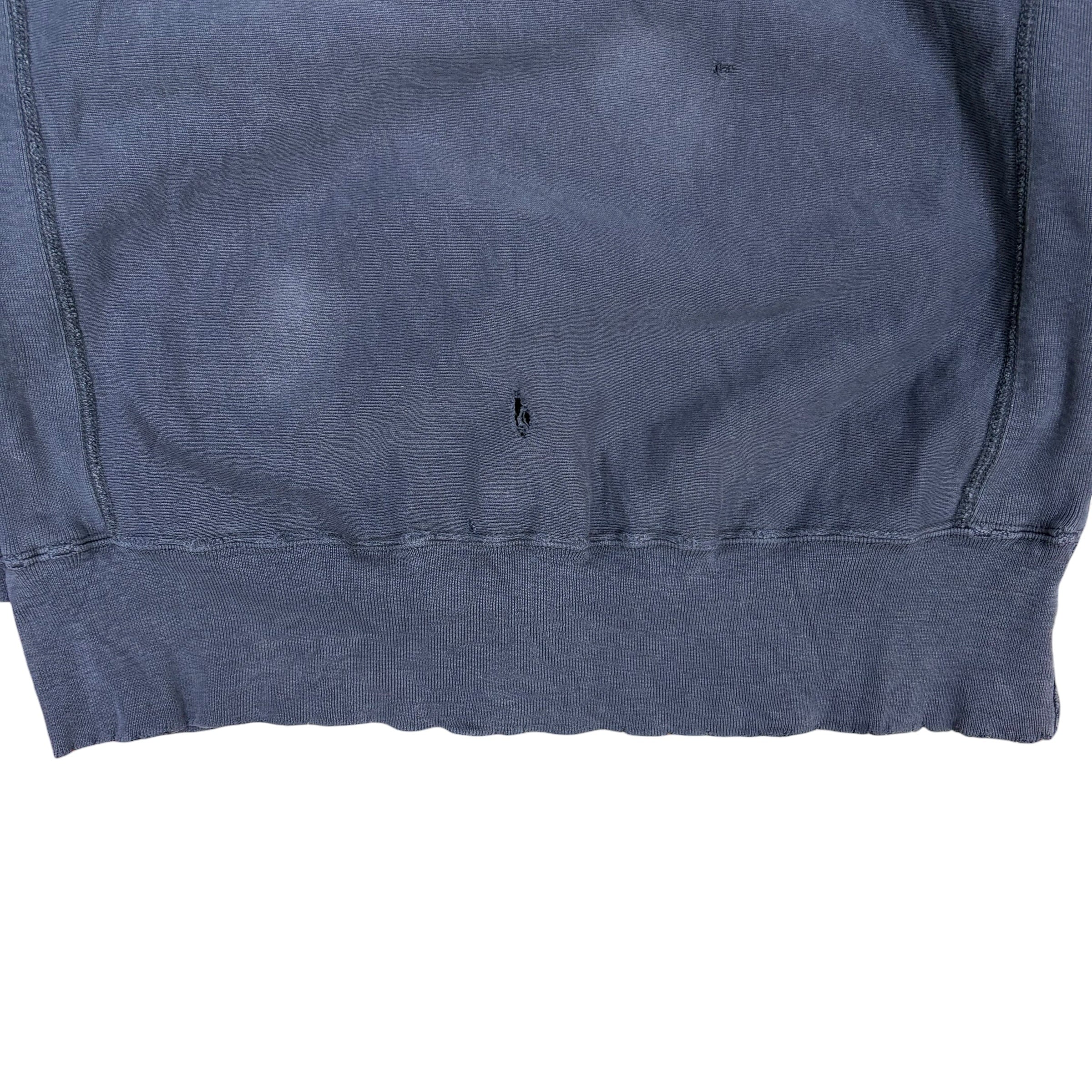Vintage 80s Champion Sorority Crewneck Thrashed Navy