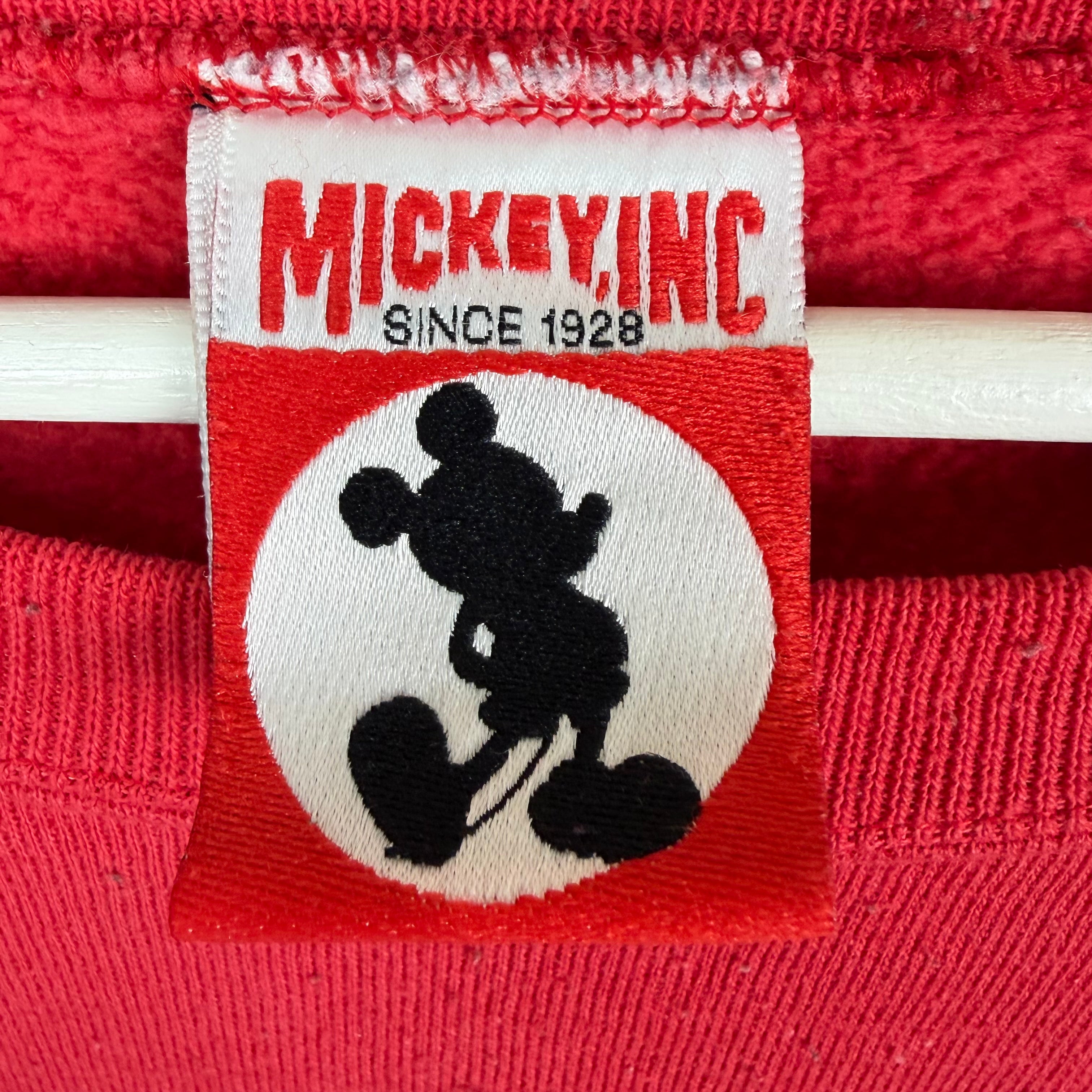 Vintage Walt Disney World Mickey Mouse Wizard Crewneck Red
