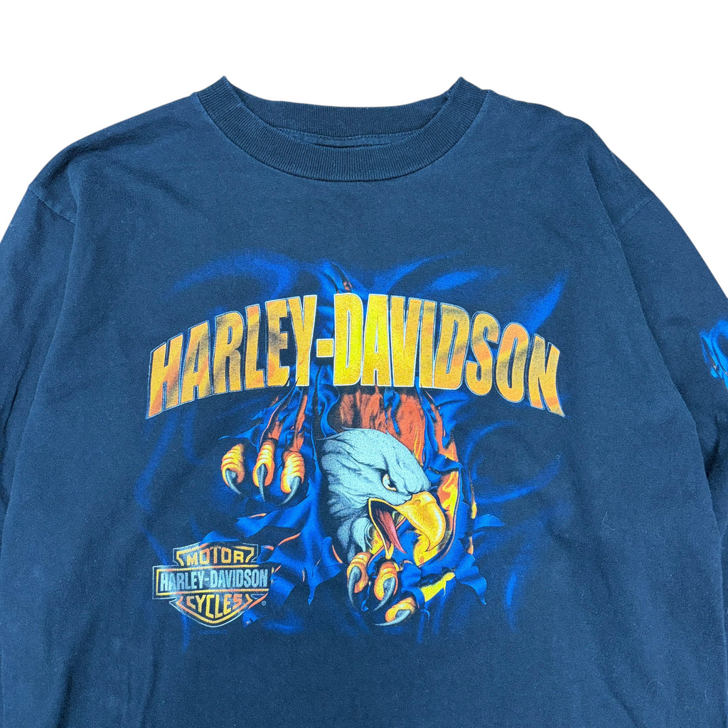 Vintage Harley Davidson Rocky’s Eagle Longsleeve Black