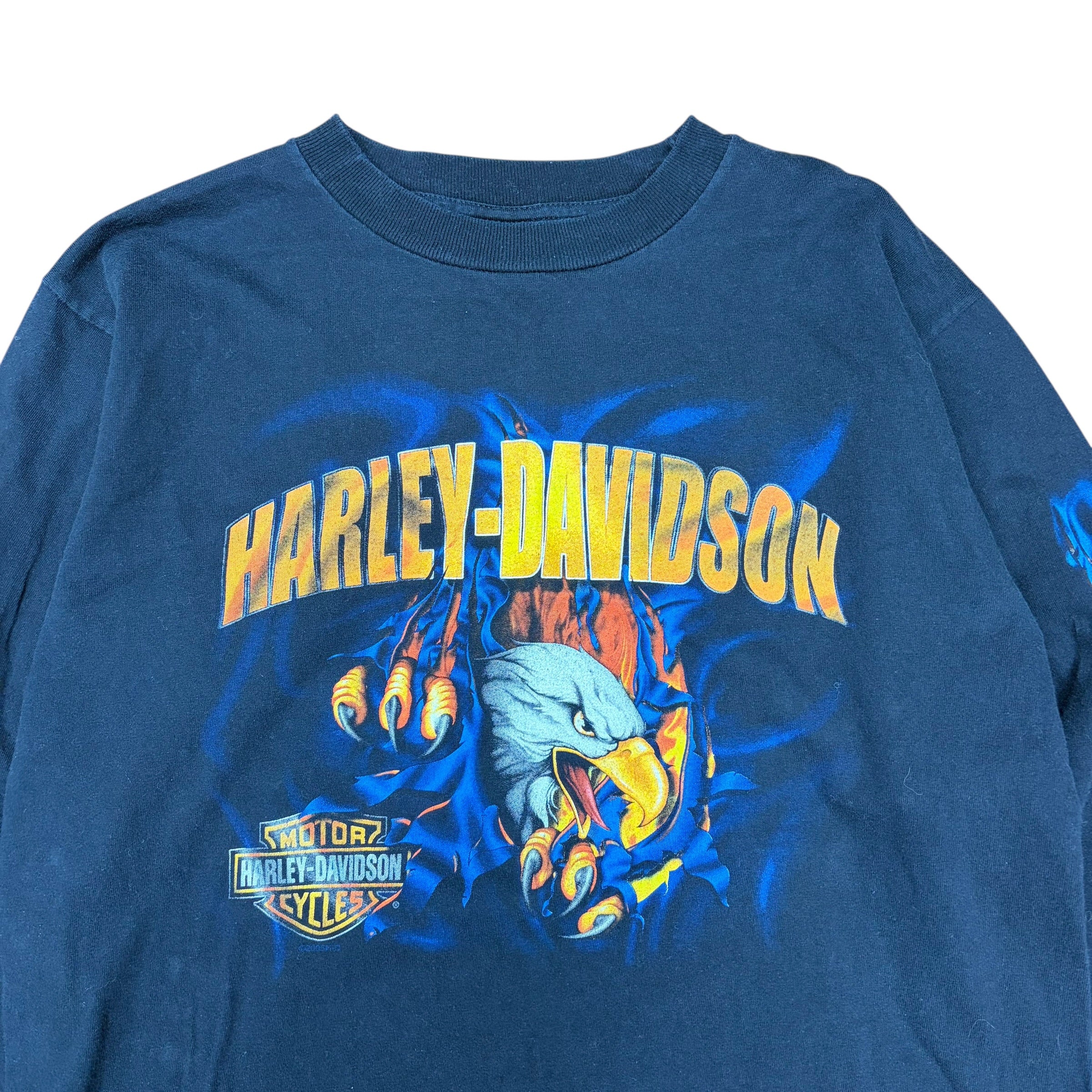 Vintage Harley Davidson Rocky’s Eagle Longsleeve Black