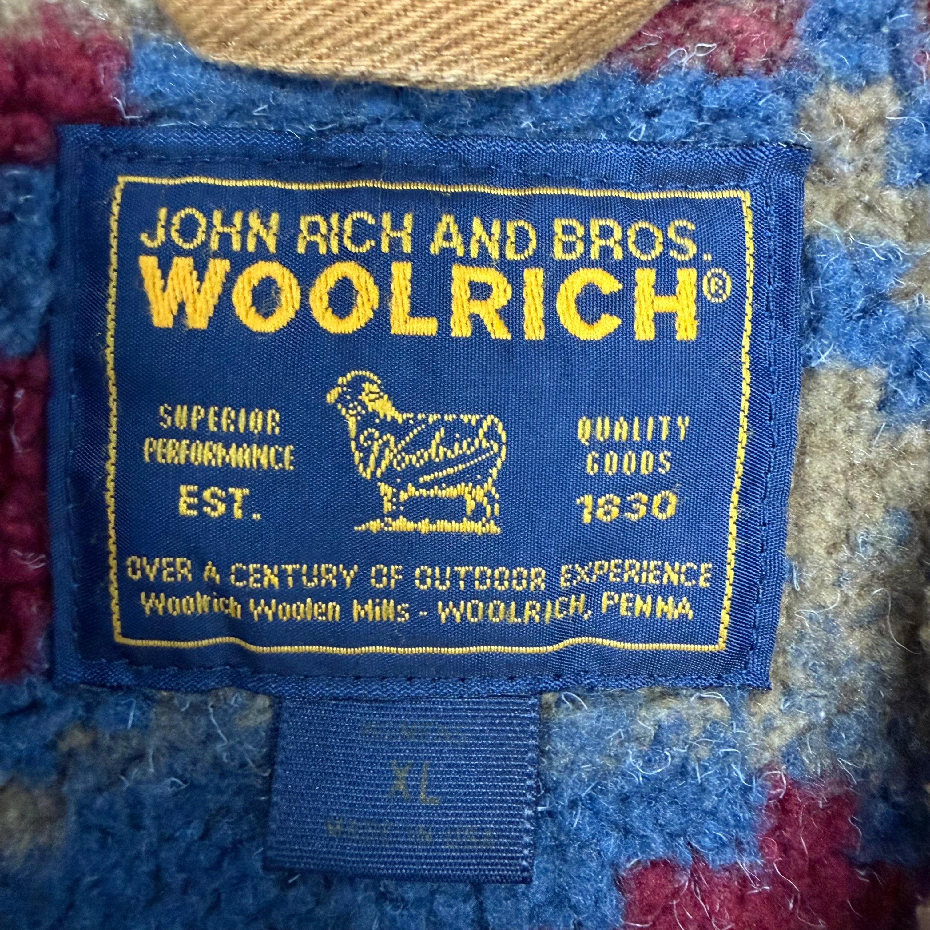 Vintage Woolrich Southwestern Aztec Fleece Vest
