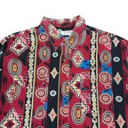 Vintage Wrangler Brushpopper Cowboy Fit Multi Patterned Western Pearl Snap