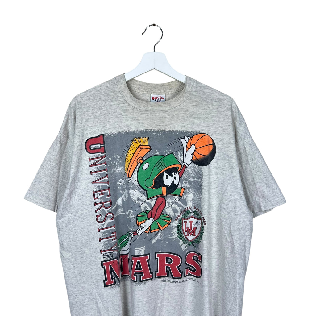 1991 Marvin The Martian University of Mars Basketball Tee Heather Grey