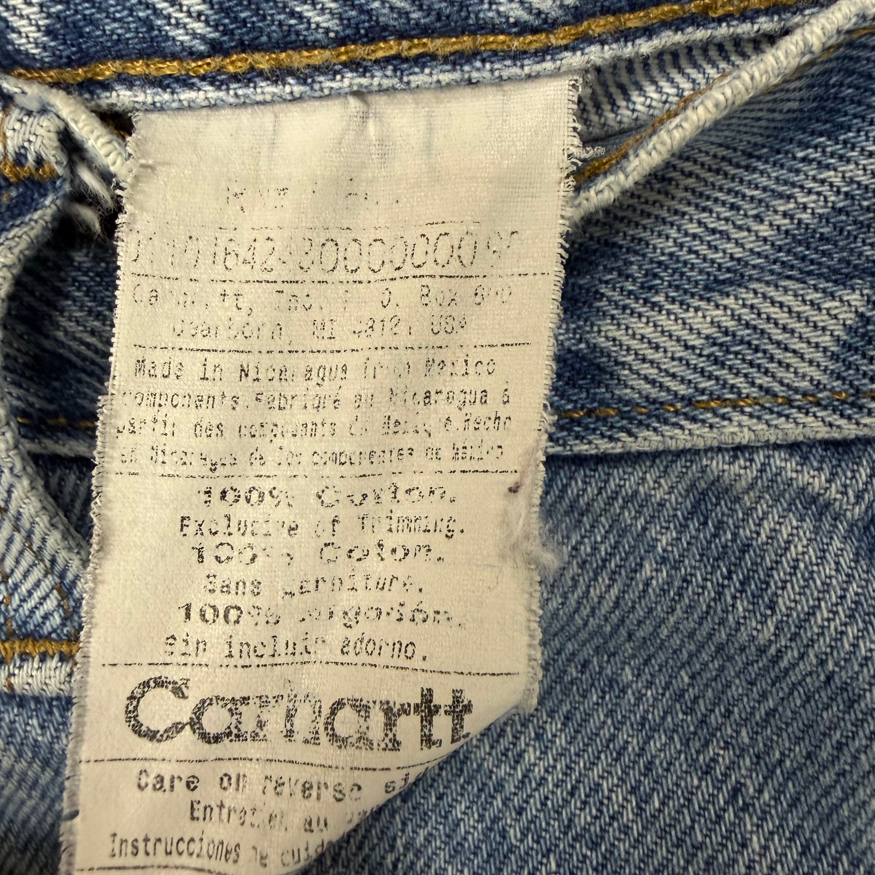 Vintage Carhartt Carpenter Traditional Fit Jeans Light Wash