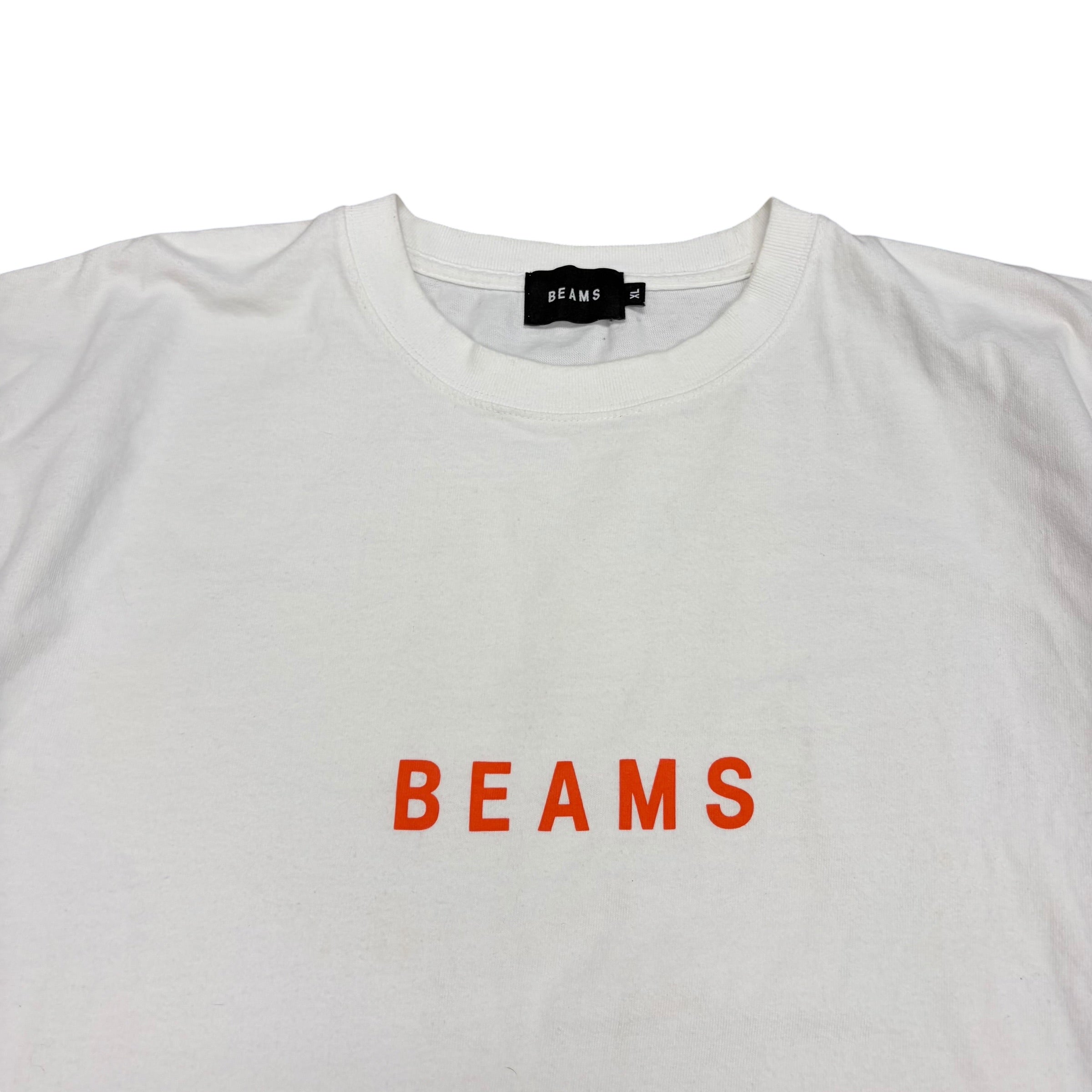 Beams Logo Tee White