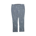 Vintage Polo By Ralph Lauren Slim Fit Embroidered Teddy Bear Pant Grey