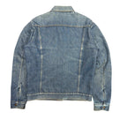 Vintage Quilt Lined Button Up Jacket Medium Wash