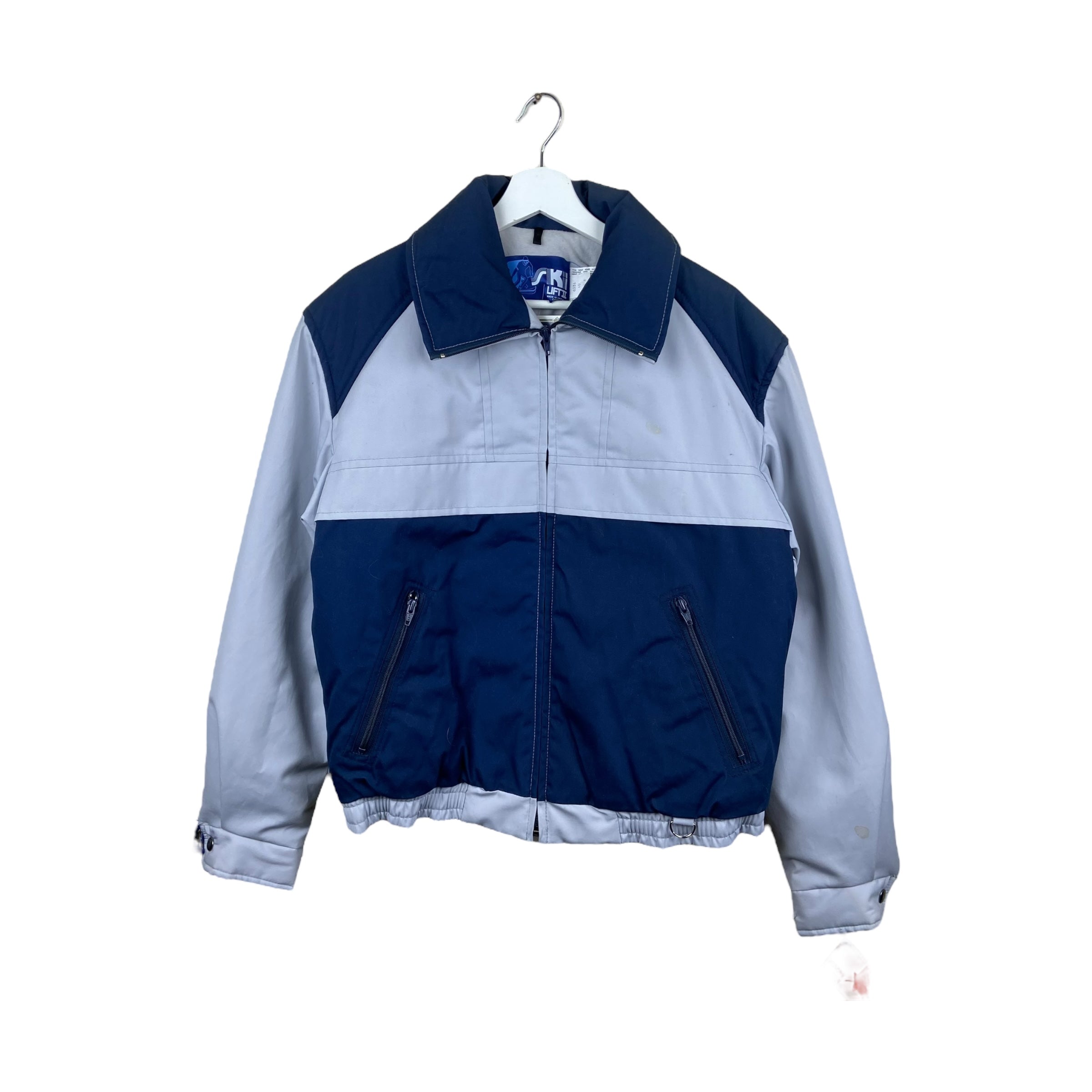 Vintage 80s Rice Sportswear Ski Lift Two Tone Jacket Blue