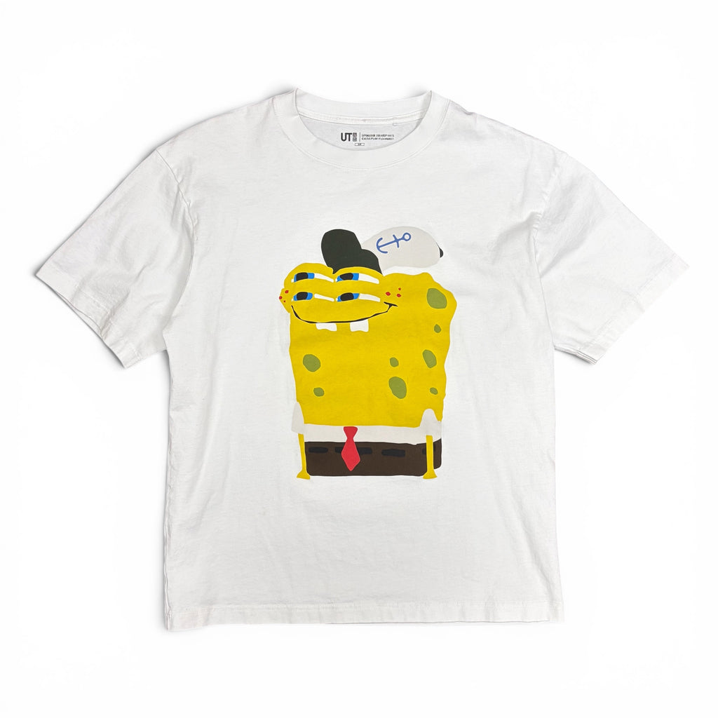 Cactus Plant Flea Market x Uniqlo x SpongeBob SquarePants Graphic Tee White