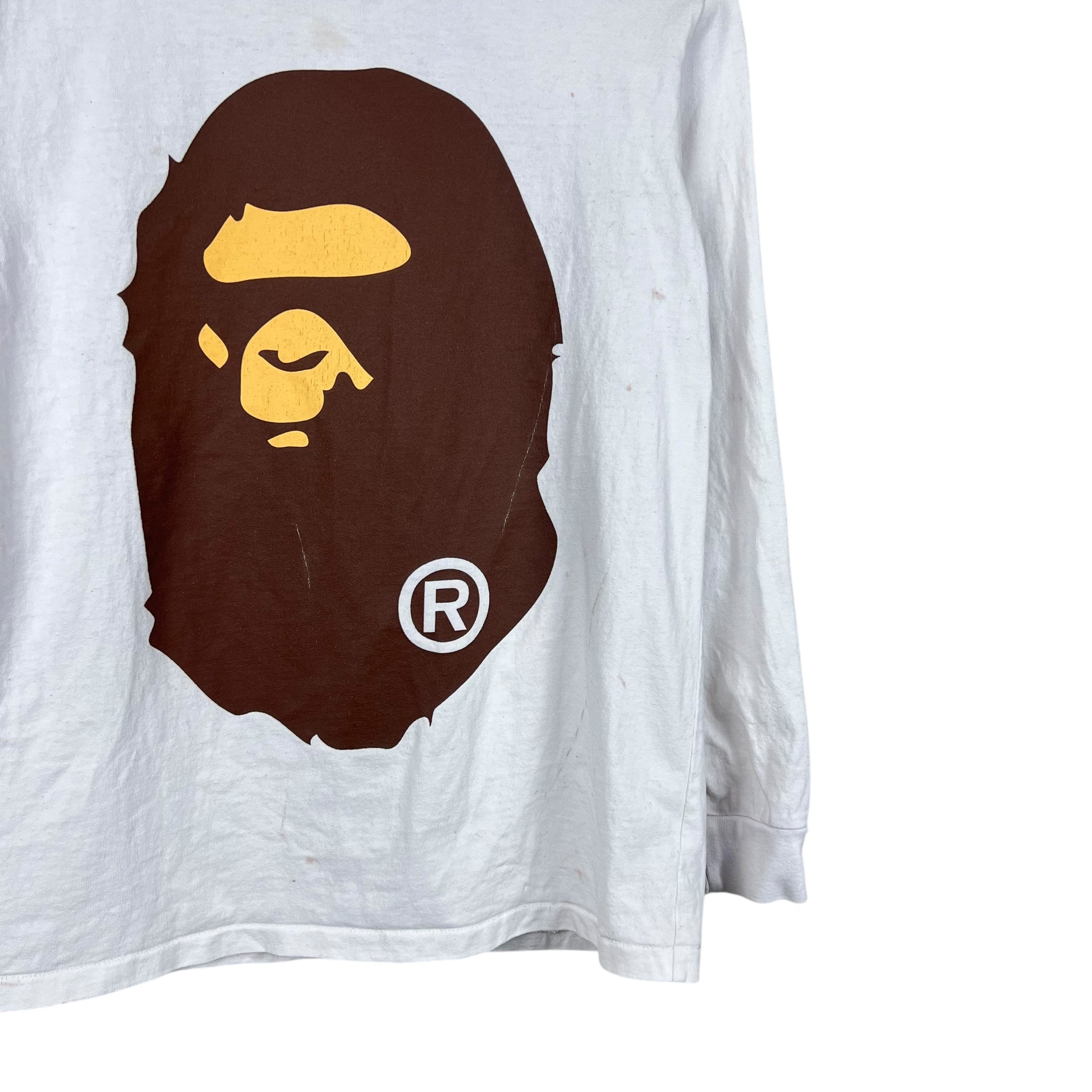 BAPE Women’s Big Ape Head Longsleeve White