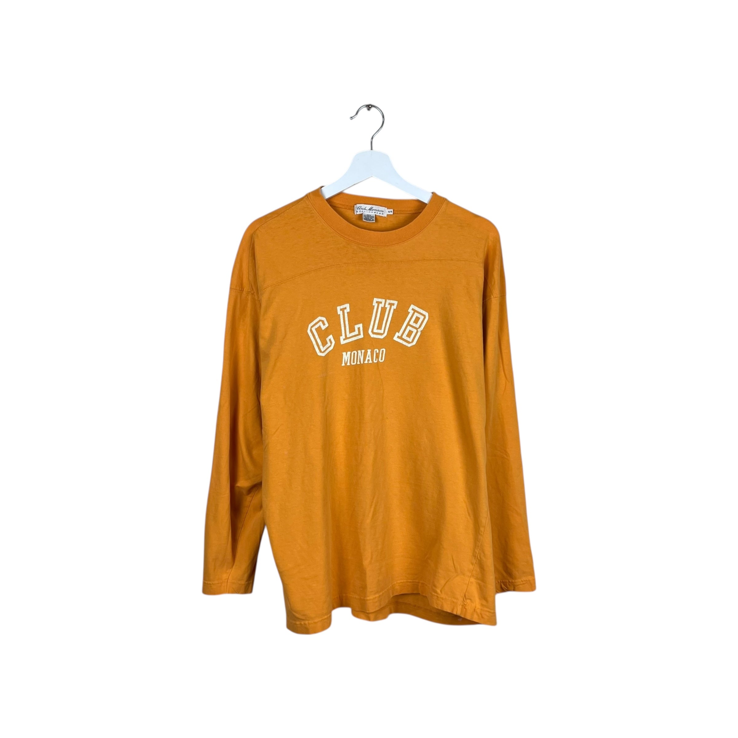 Vintage Club Monaco Arch Logo Longsleeve Orange