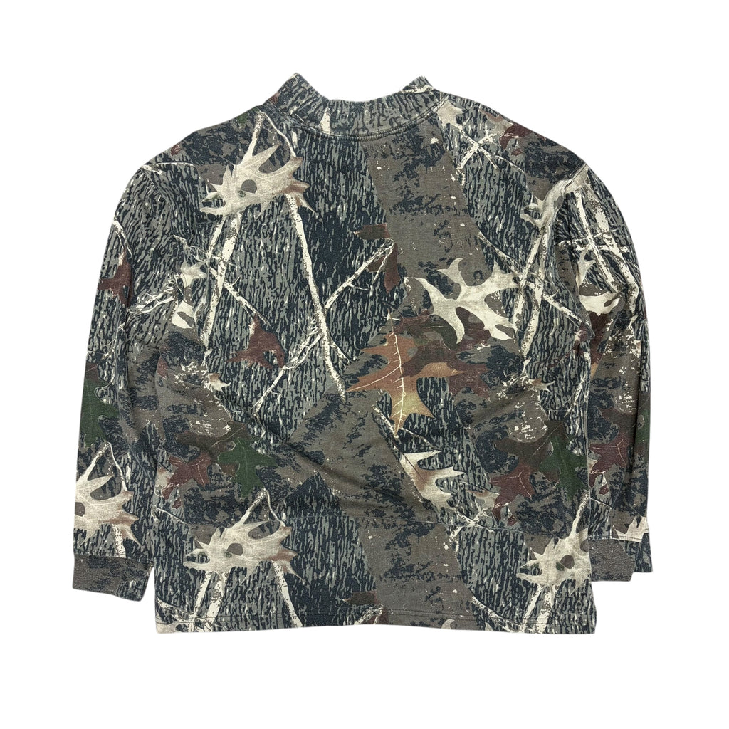 Vintage Canyon Guide Outfitters RealTree Mock Neck Longsleeve Camo