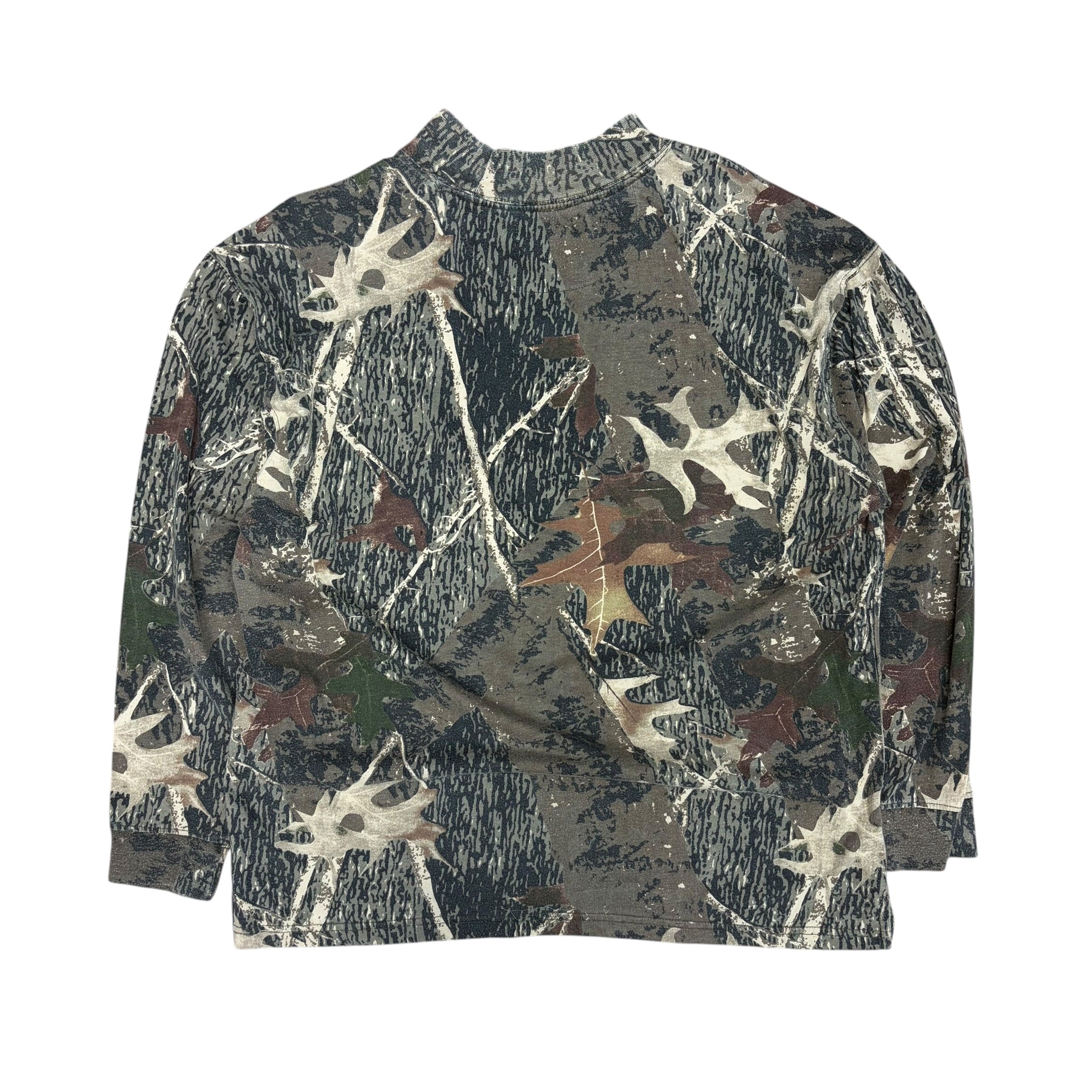 Vintage Canyon Guide Outfitters RealTree Mock Neck Longsleeve Camo