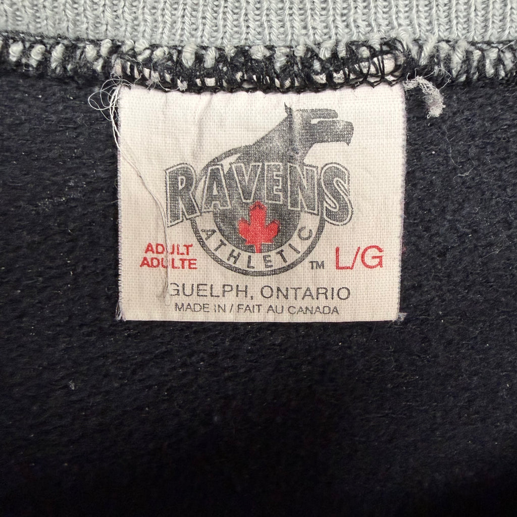 1994 Ravens Athletics NBA Toronto Raptors Big Spellout Logo Crewneck