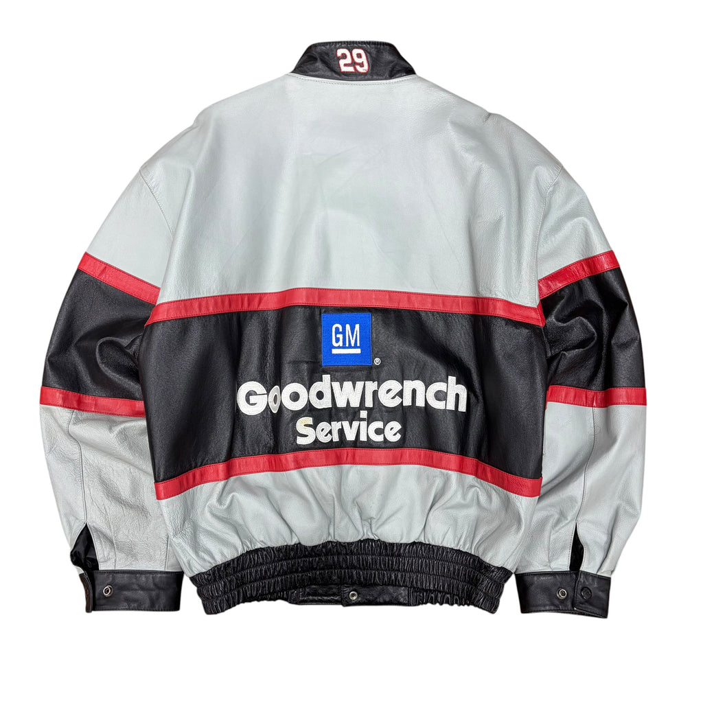 Vintage Jeff Hamilton NASCAR Kevin Harvick Leather Racing Jacket