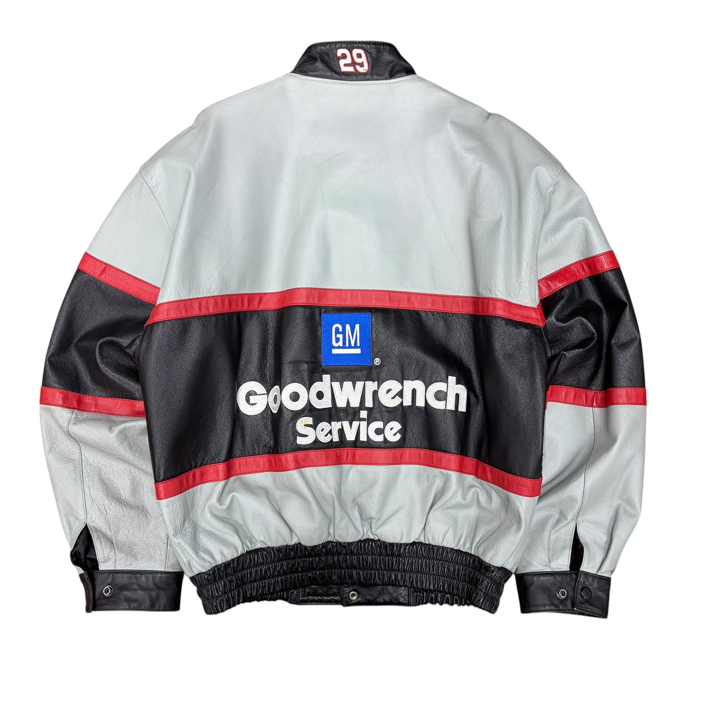 Vintage Jeff Hamilton NASCAR Kevin Harvick Leather Racing Jacket