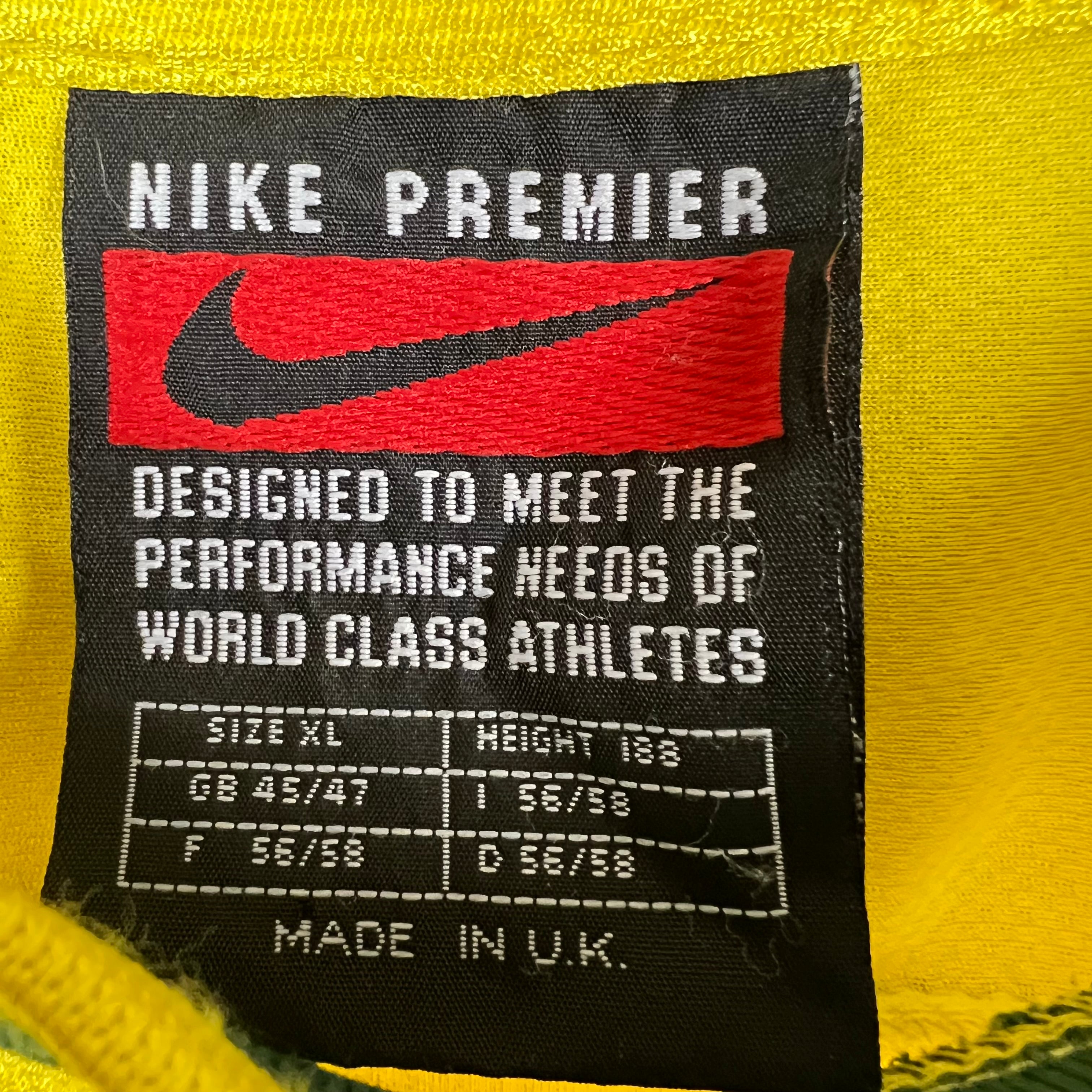 1996 Nike Brazil Blank Home Jersey