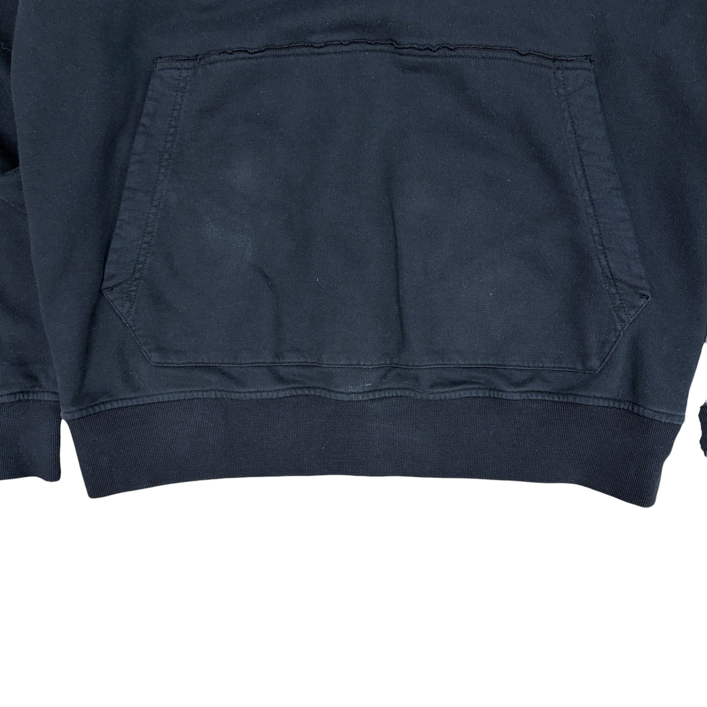 Stone Island Cotton Pullover Hoodie Black