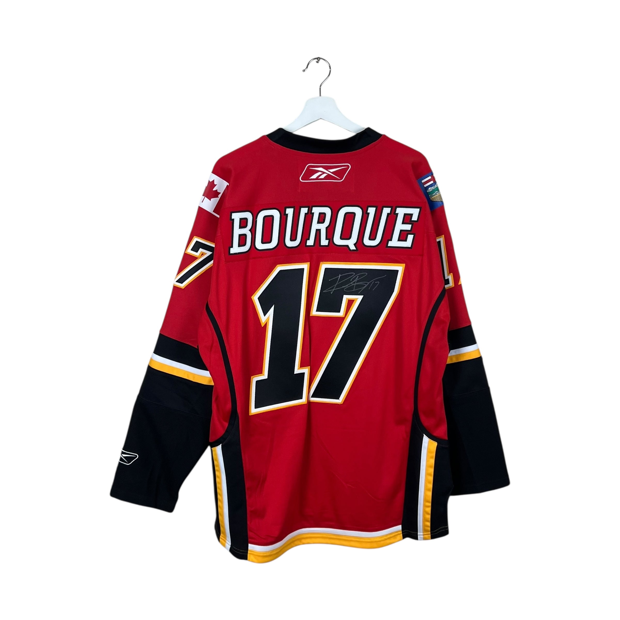2007 Reebok Calgary Flames Rene Bourque Away Jersey