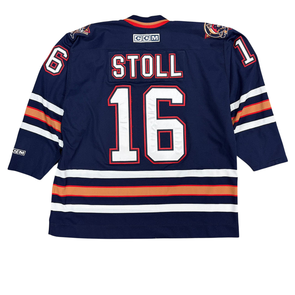 Vintage CCM NHL Edmonton Oilers Jarret Stoll Away Jersey