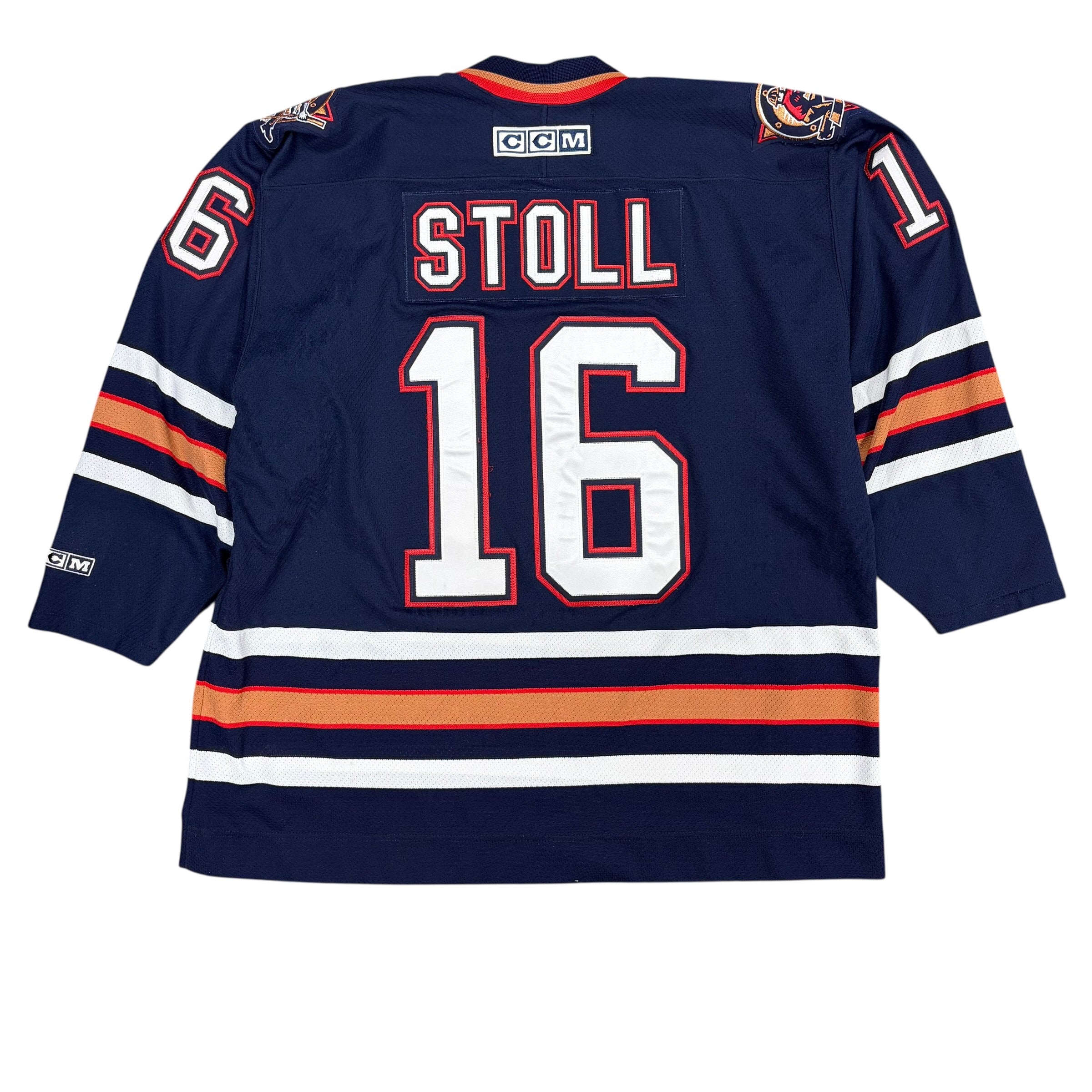 Vintage CCM NHL Edmonton Oilers Jarret Stoll Away Jersey
