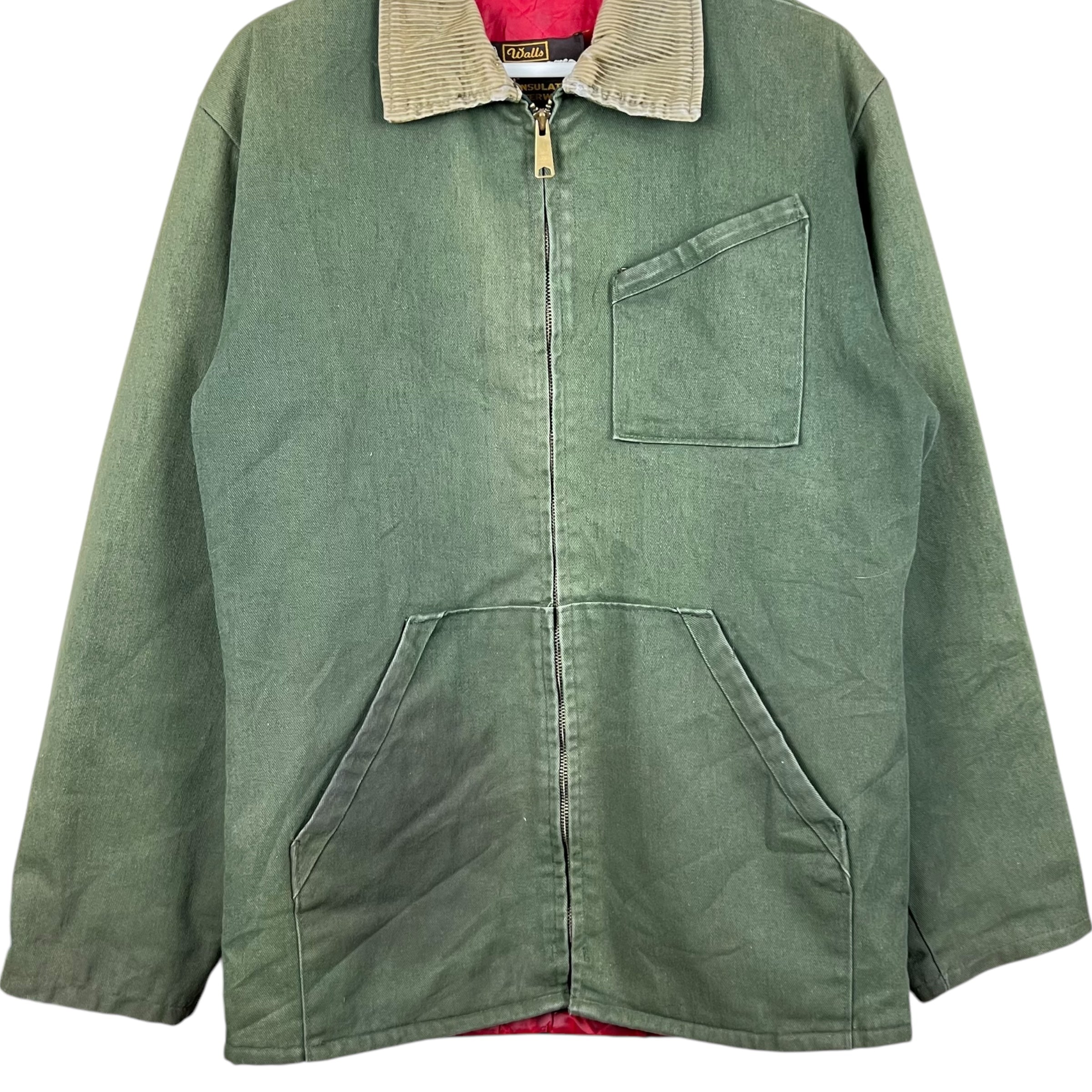 Vintage Walls Insulated Outerwear Work Jacket Olive Green