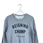 Reigning Champ Arc Spellout Crewneck Heather Grey