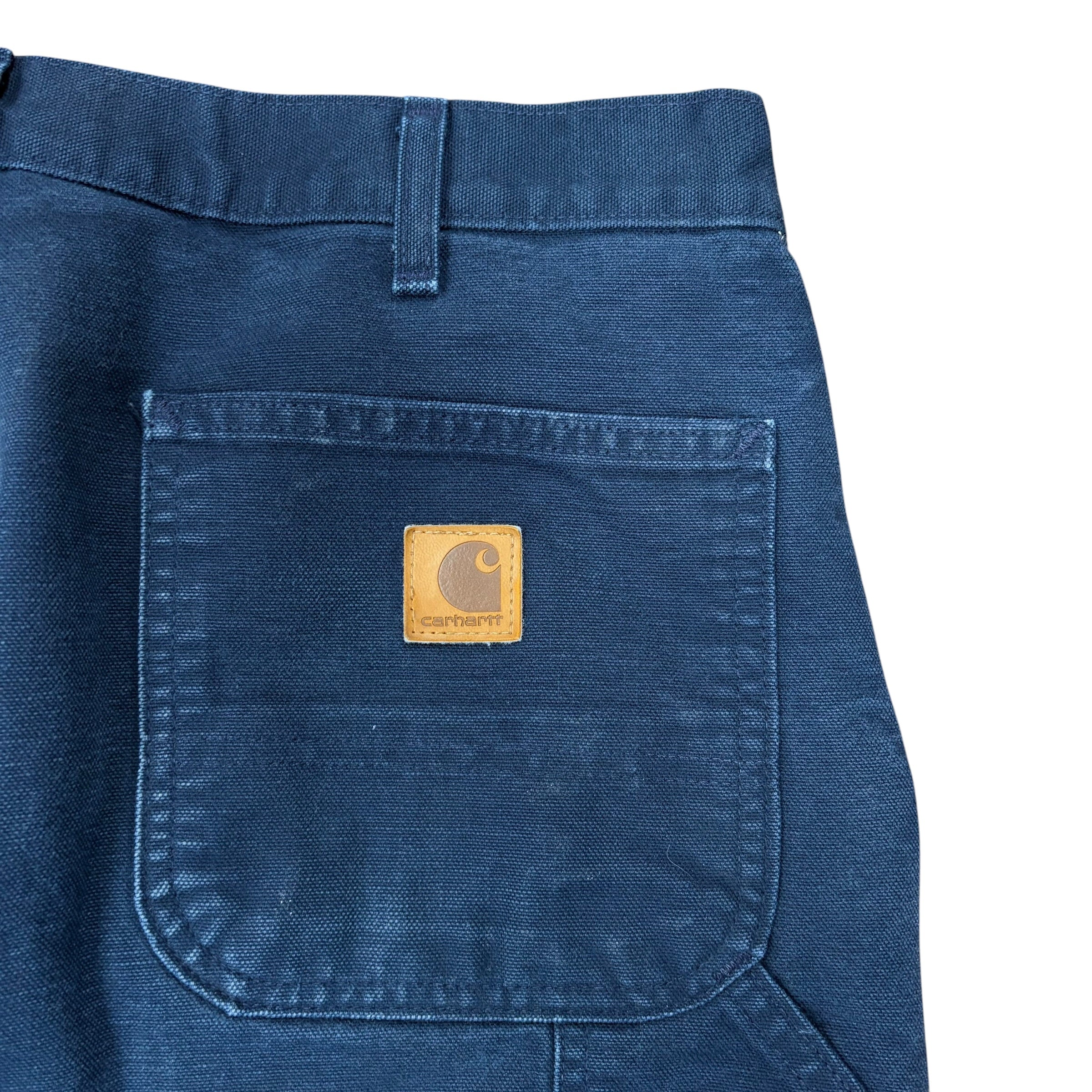 Vintage Carhartt Carpenter Loose Original Fit Pants Navy