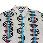 Vintage Wrangler Western Aztec Printed Short Sleeve Shirt