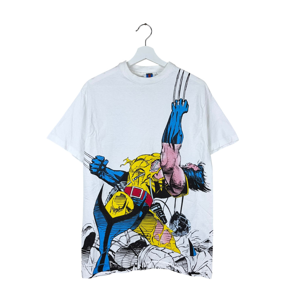 1992 Marvel Wolverine Comic Tee White
