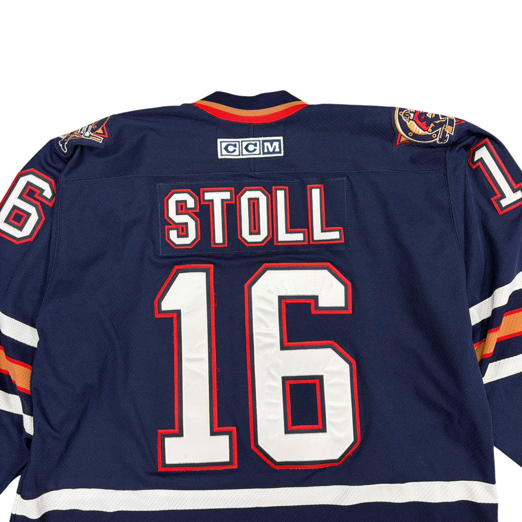 Vintage CCM NHL Edmonton Oilers Jarret Stoll Away Jersey