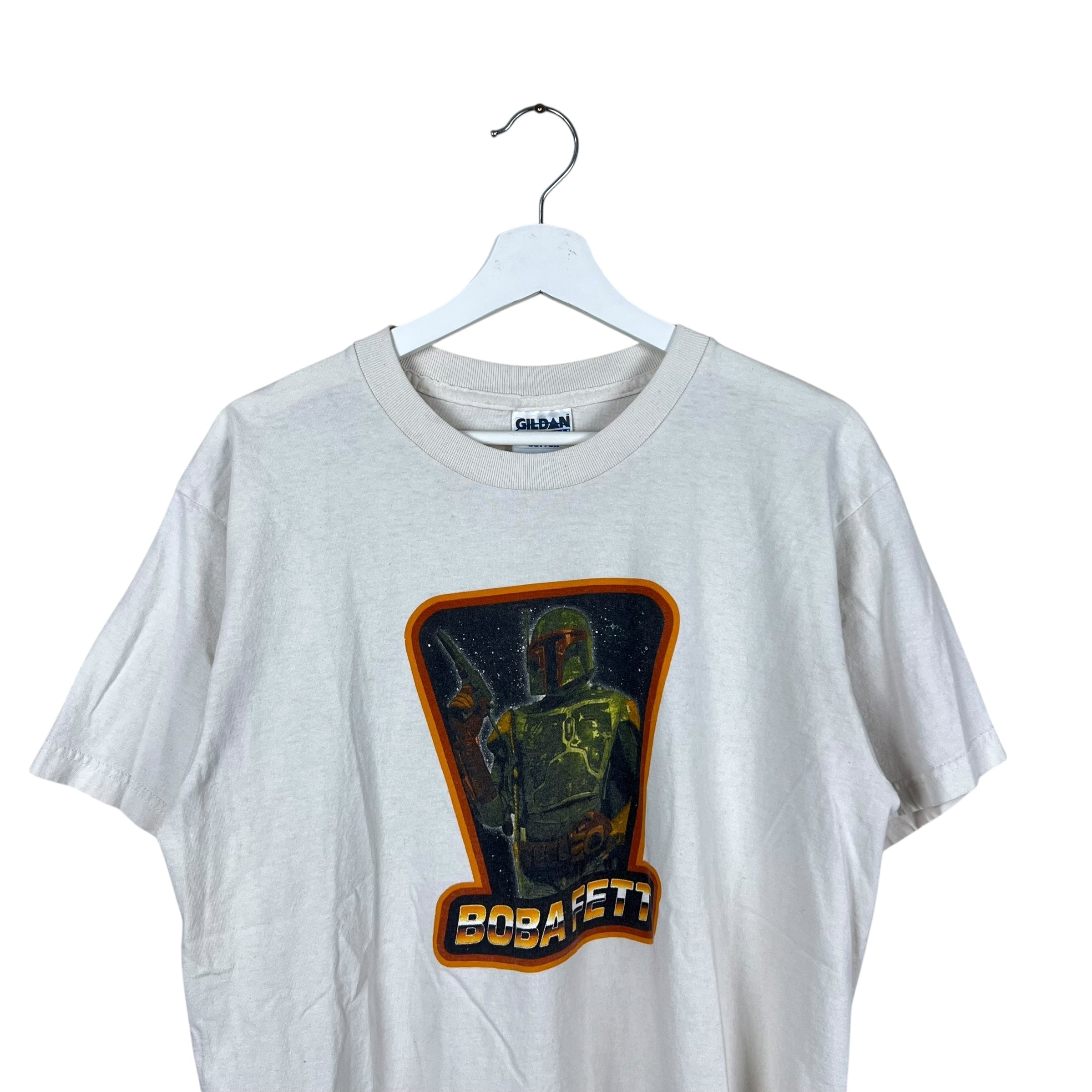 Vintage Star Wars Boba Fett Graphic Tee White