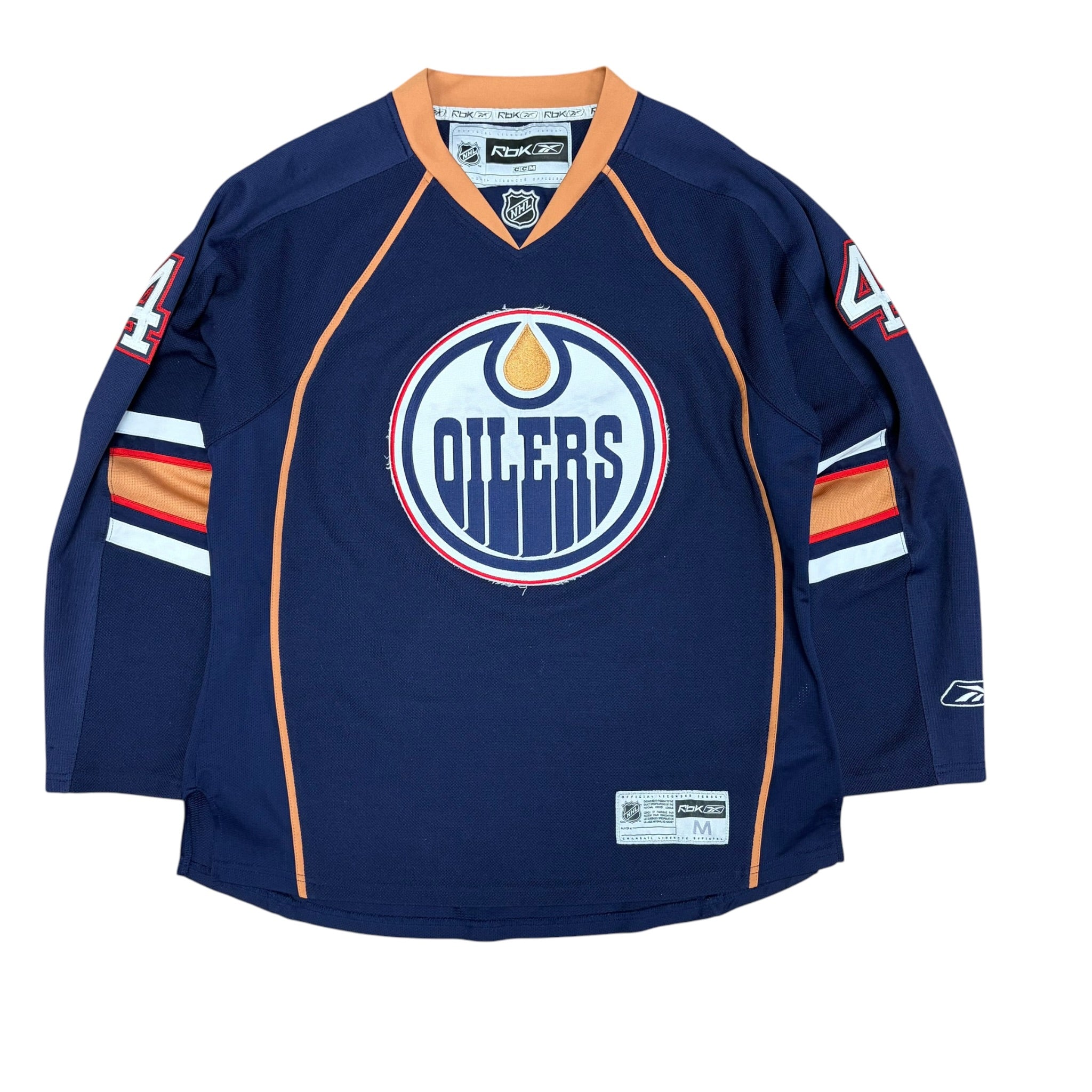 Vintage Reebok NHL Edmonton Oilers Taylor Hall Away Jersey