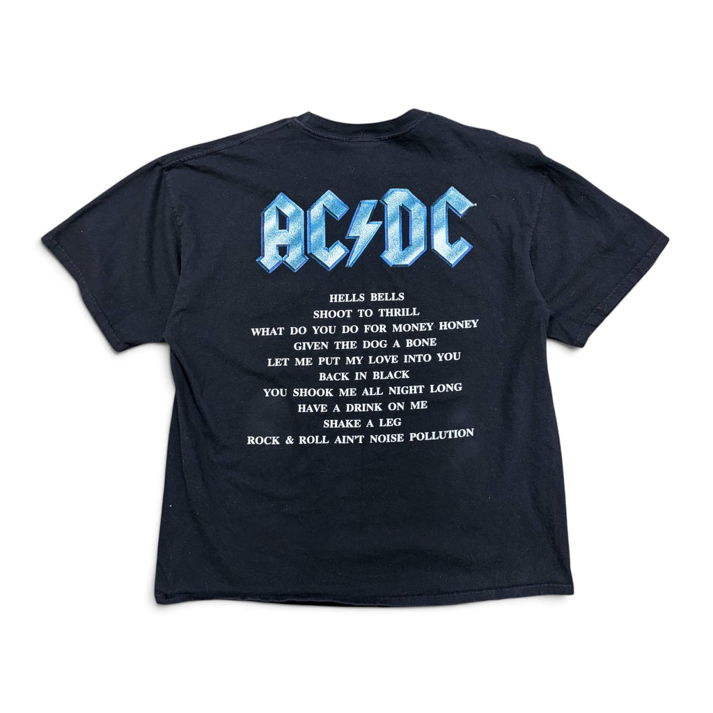 2001 Artimonde AC/DC Back In Black Album Tee Black