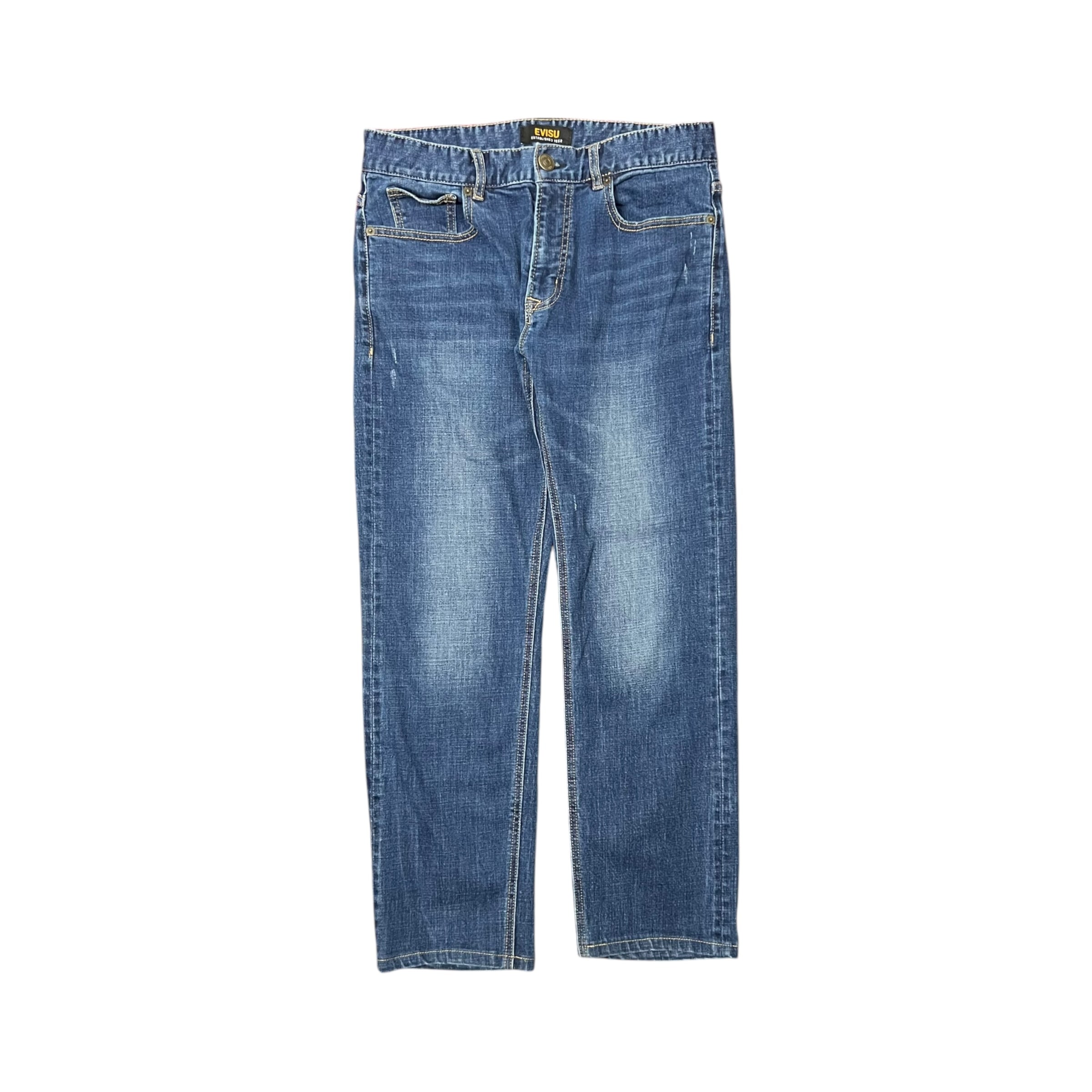 Evisu Straight Fit Jeans Dark Indigo