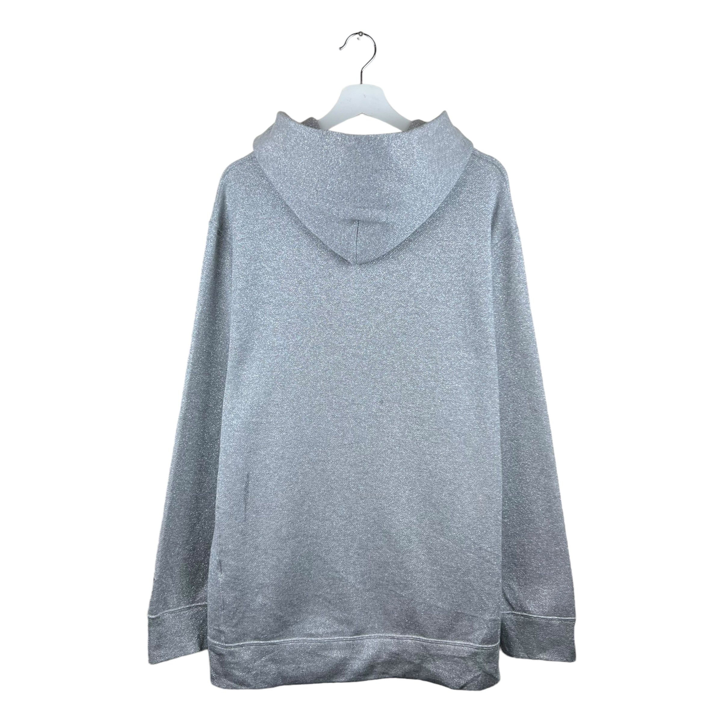 Needles Butterfly Logo Glitter Hoodie Grey