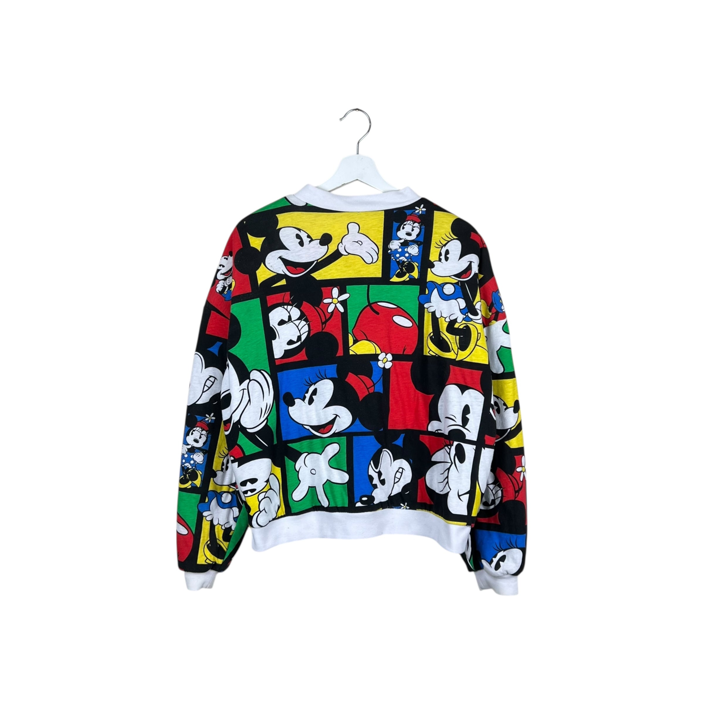 Vintage Disney Mickey Mouse AOP Reversible Bomber Jacket