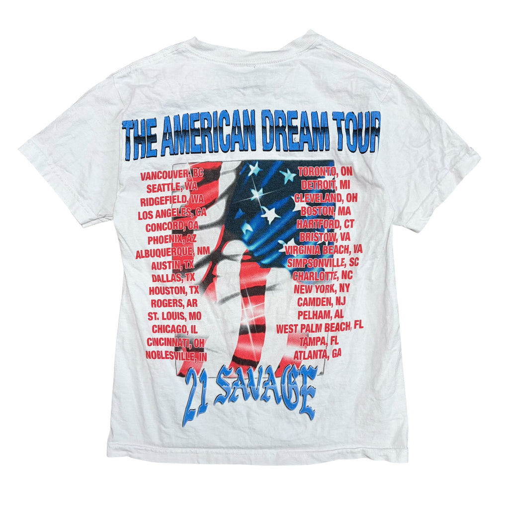 Vintage 21 Savage “The American Dream Tour” Tee White