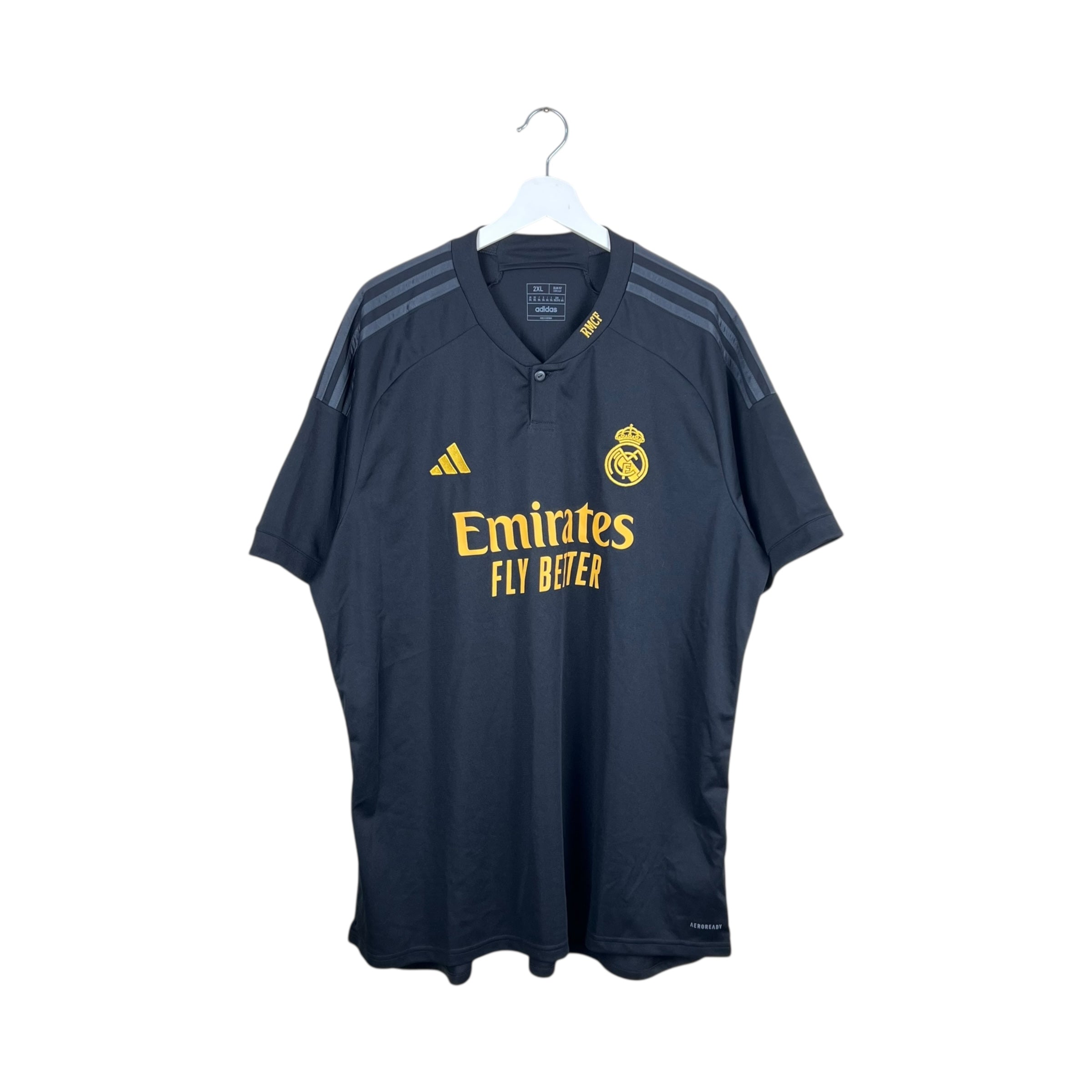 2023 Adidas Real Madrid Blank Third Kit Black