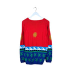 Vintage Principles Sun Graphic Cardigan Red