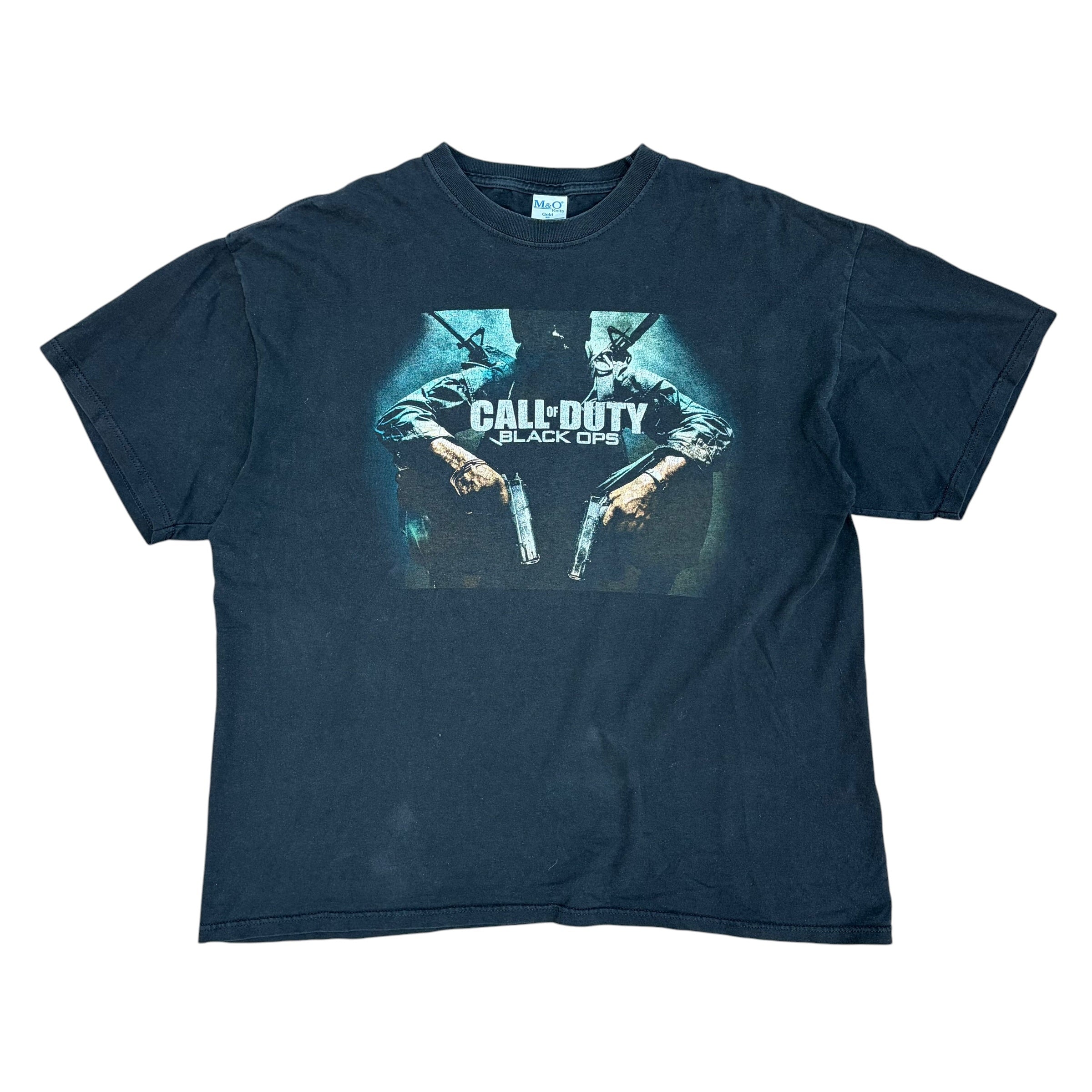 2010 Call of Duty Black Ops Video Game Cover Tee Black