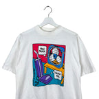 Vintage Cartoon Comedy “You Suck. Blow Me” Tee White
