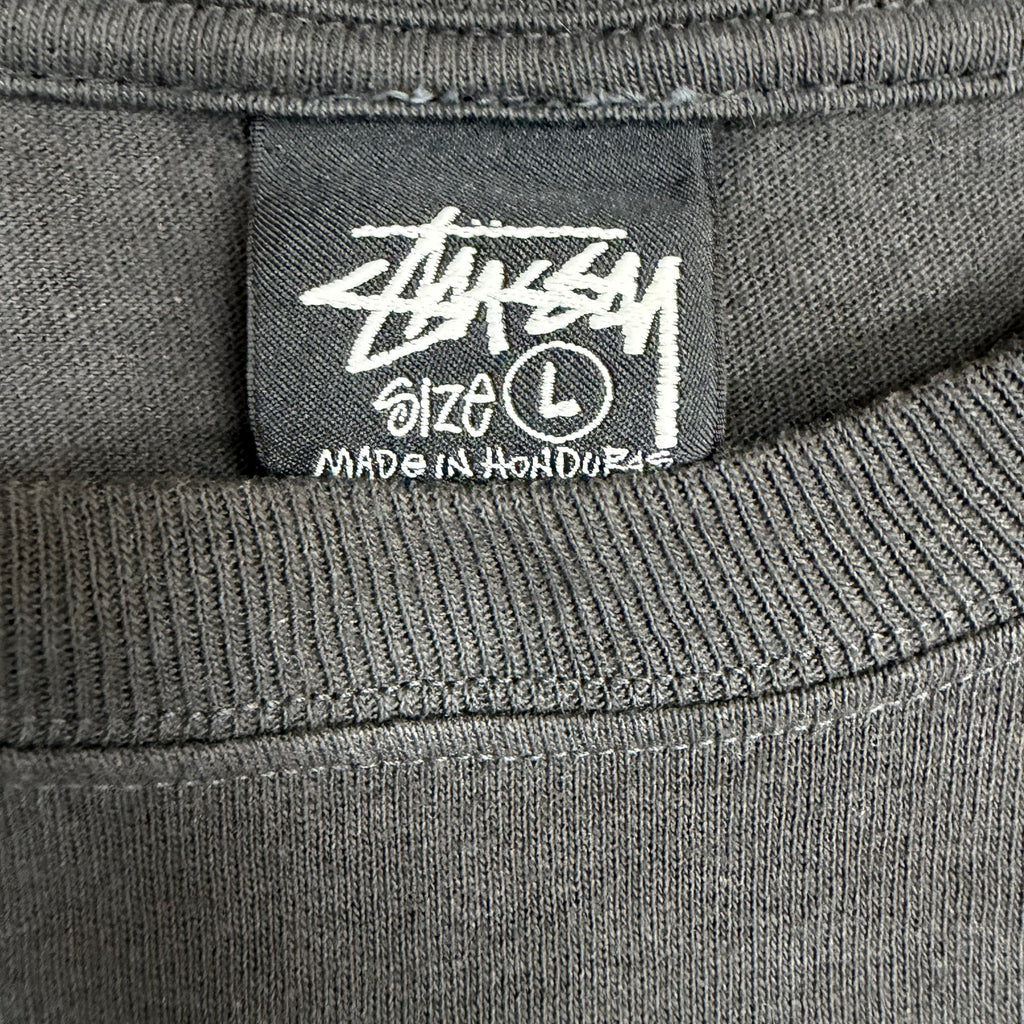 Stussy Skate Stack Pigment Dyed Tee Faded Black