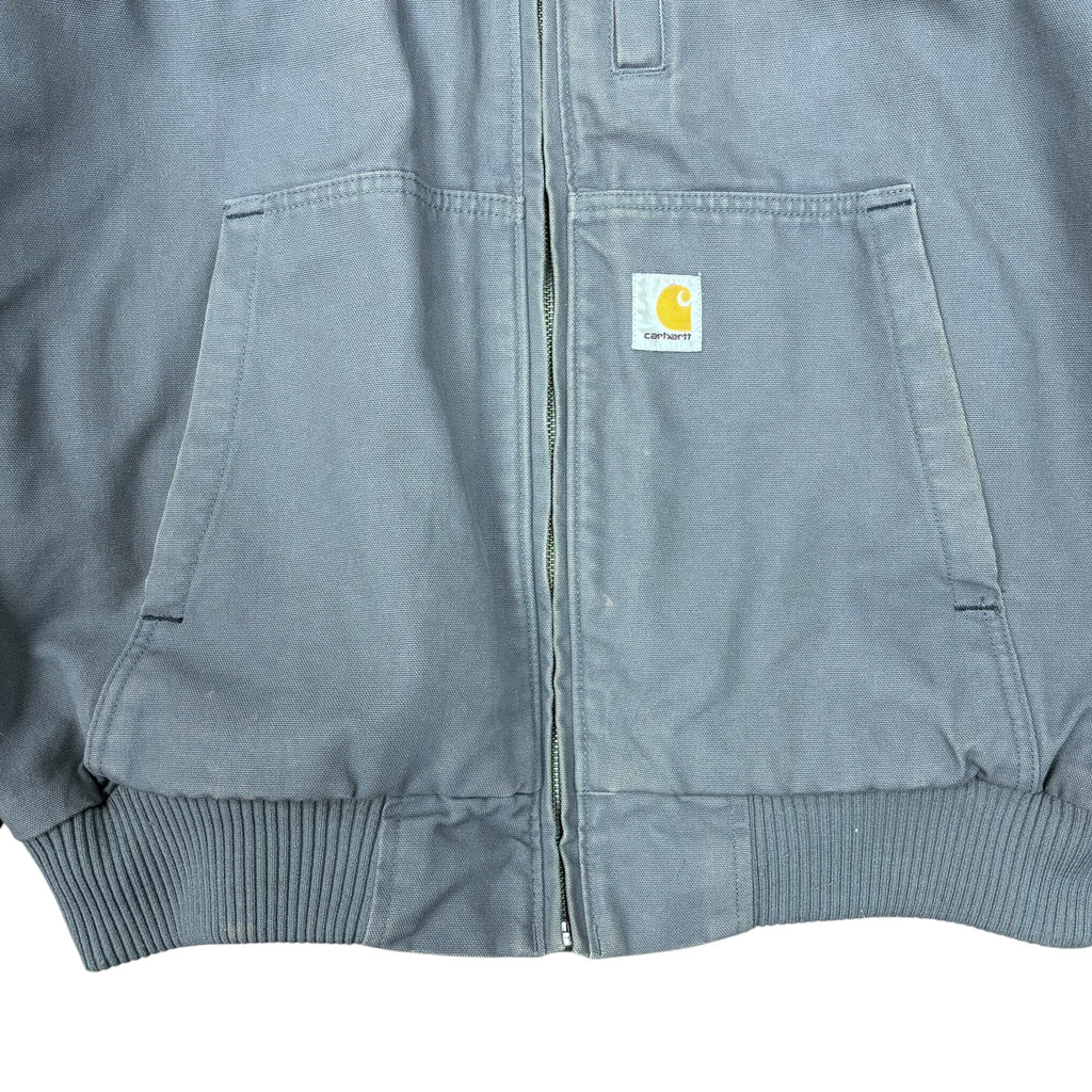Vintage Carhartt Full T-Swing Hooded Jacket Washed Grey