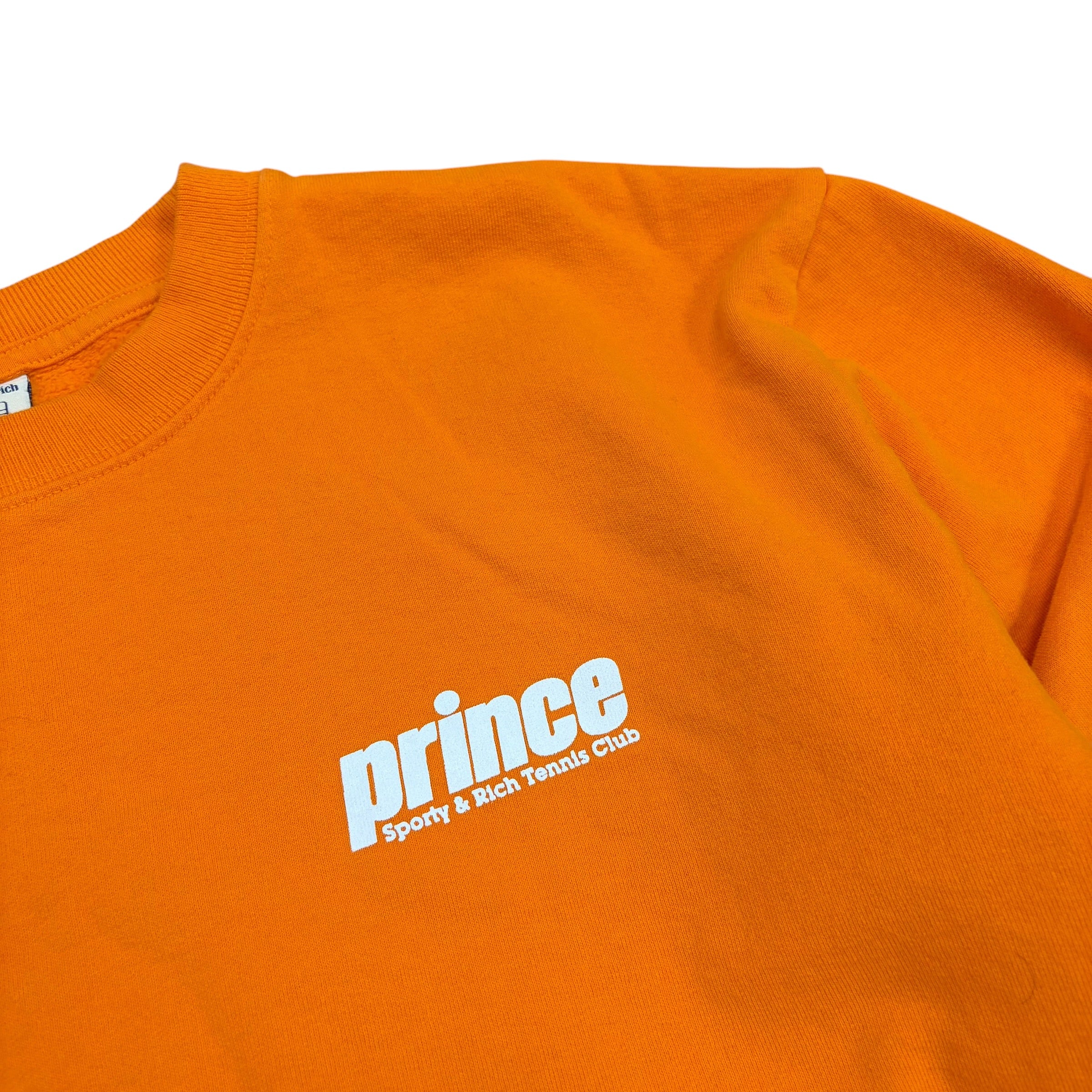 Sporty & Rich x Prince Logo Crewneck Orange