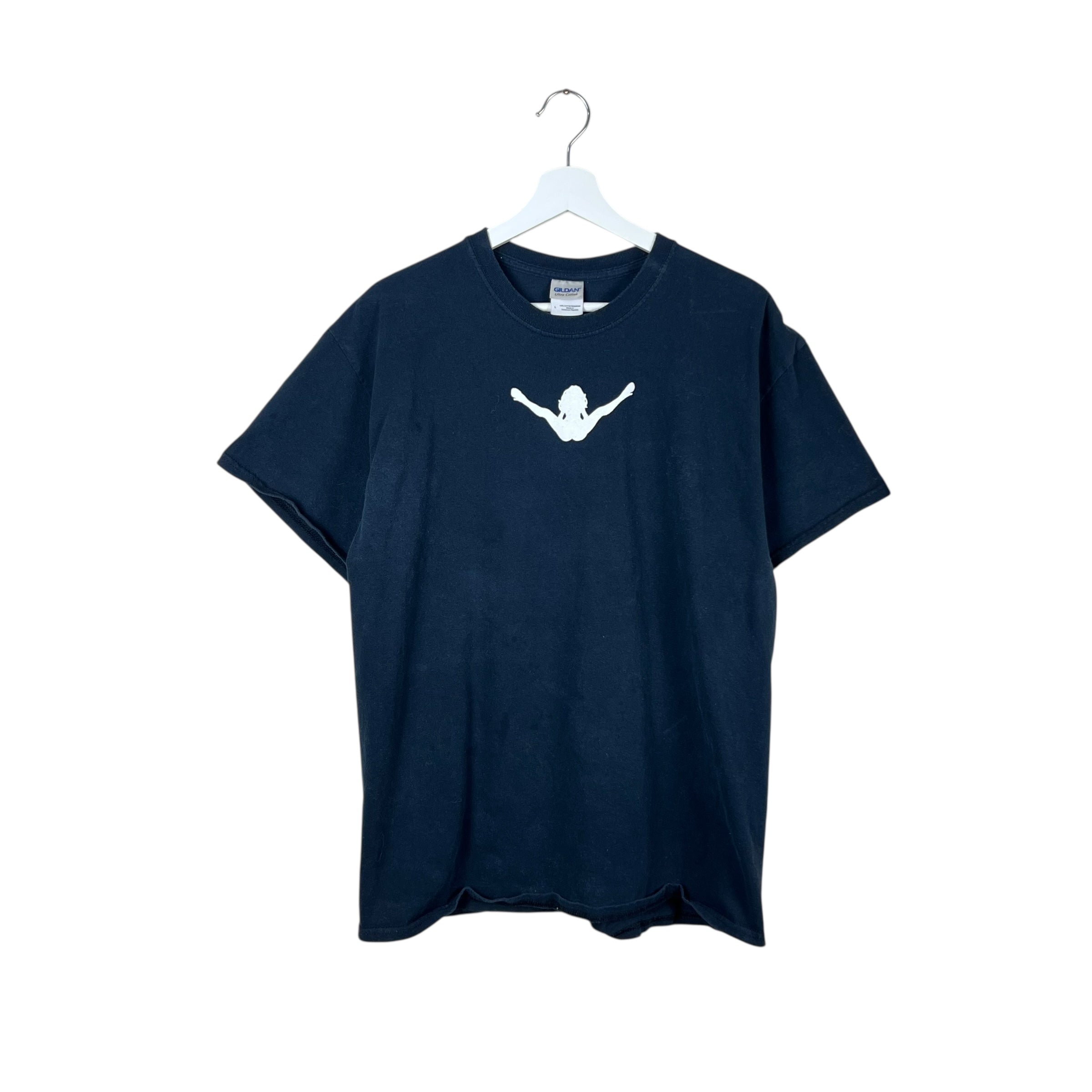 Vintage Wide Open Cycles Woman Promo Tee Black