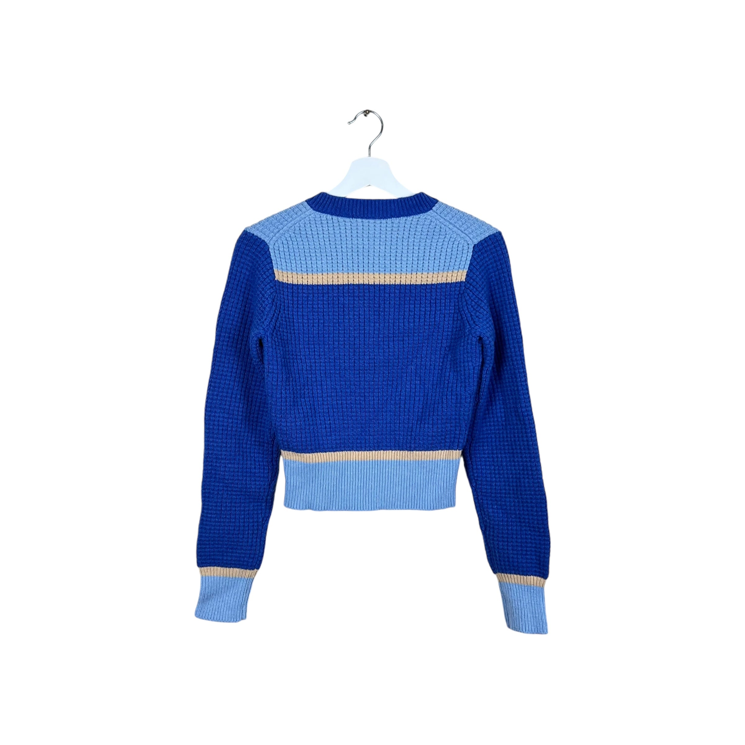 Marni x Uniqlo Popcorn V-Neck Knit Blue