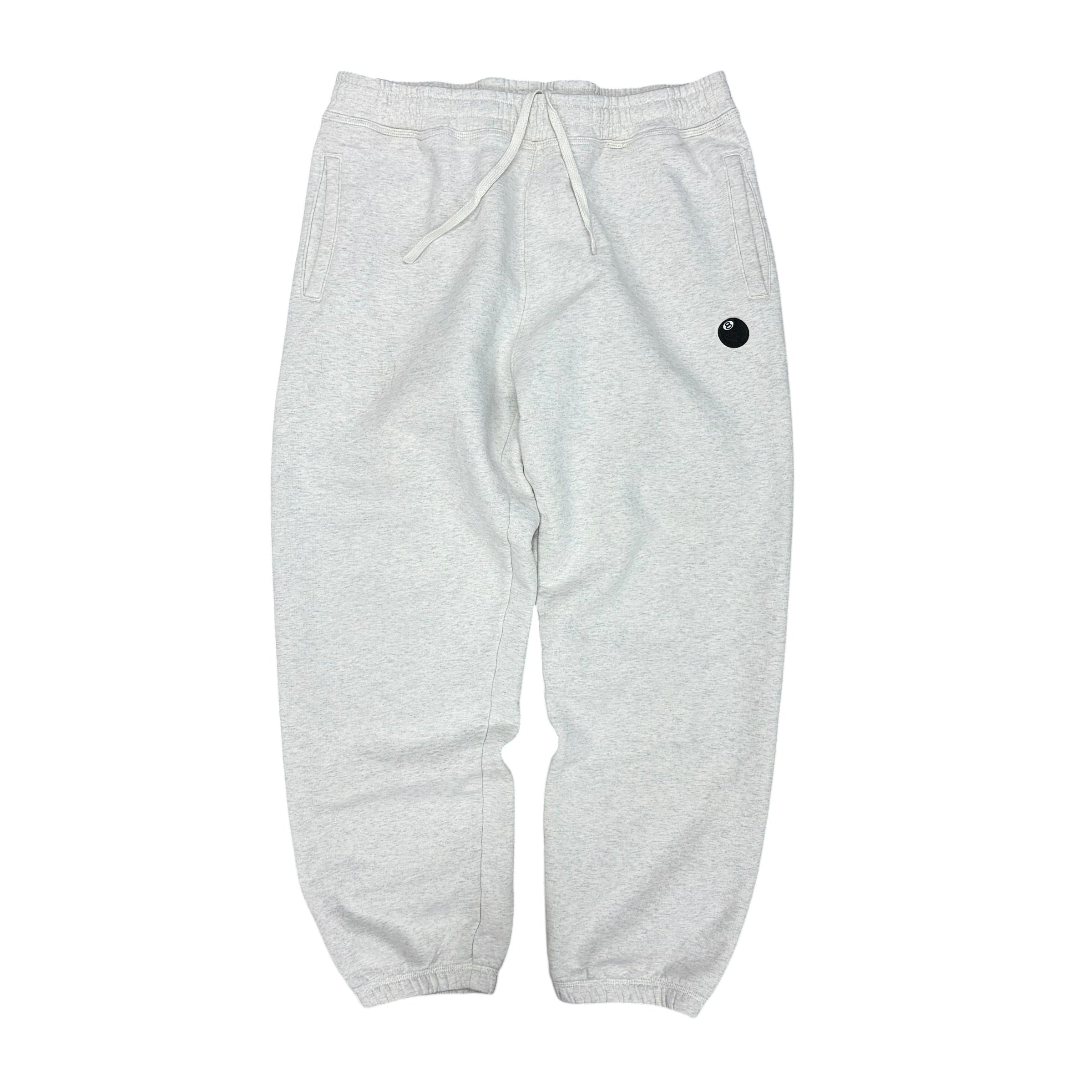 Stussy 8-Ball Embroidered Sweatpants Heather Grey