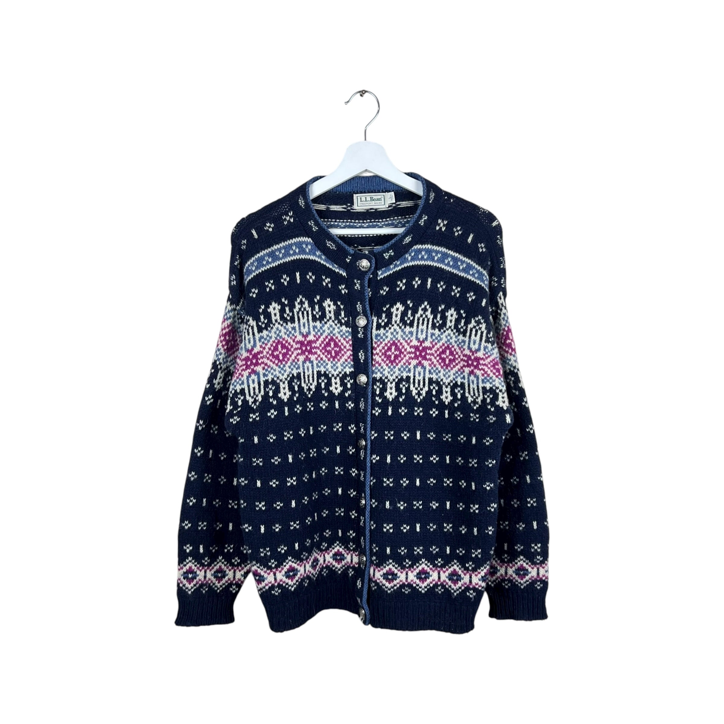 Vintage L.L. Bean Women’s Nordic Wool Cardigan