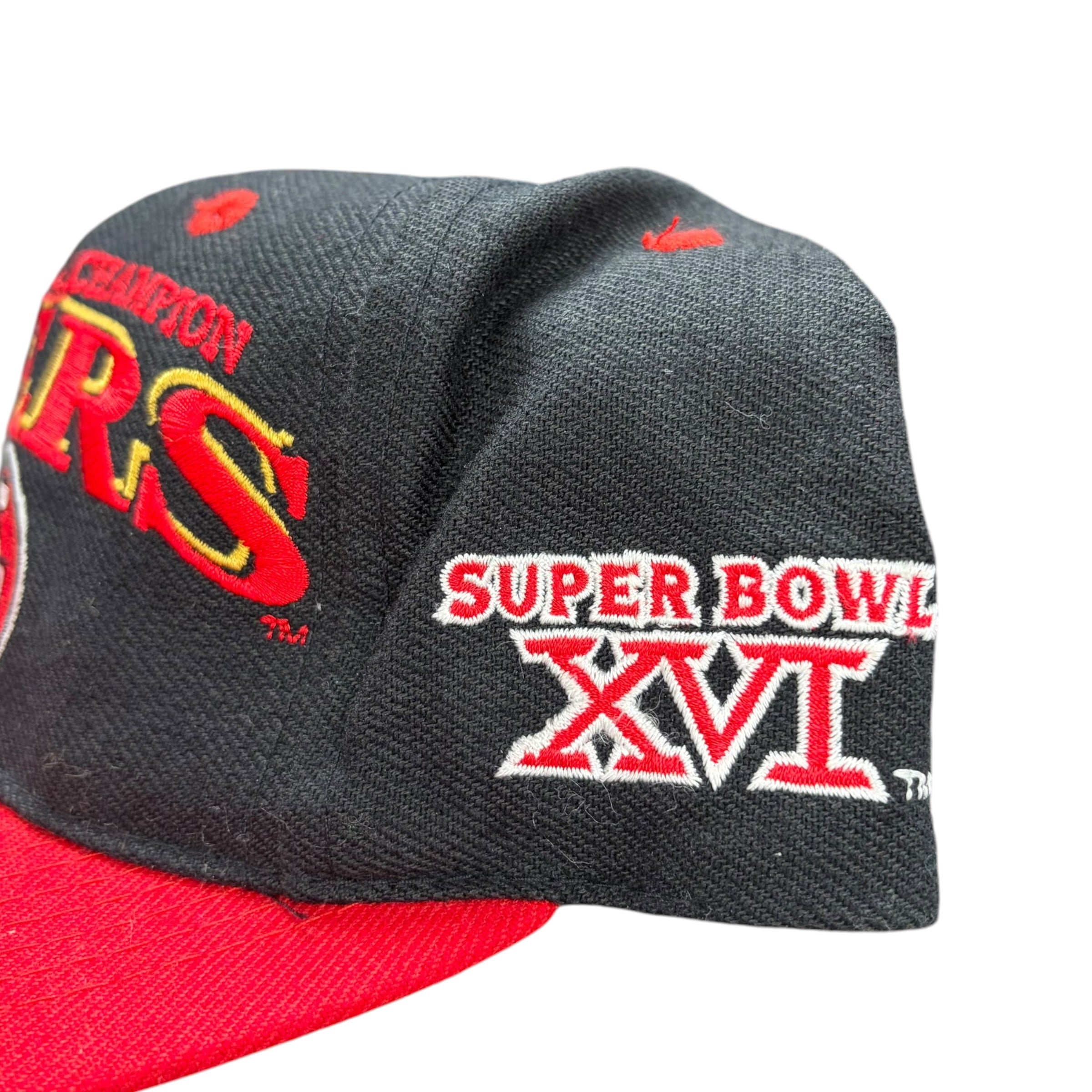 Vintage Logo 7 NFL San Francisco 49ers Super Bowl Champions SnapBack Black